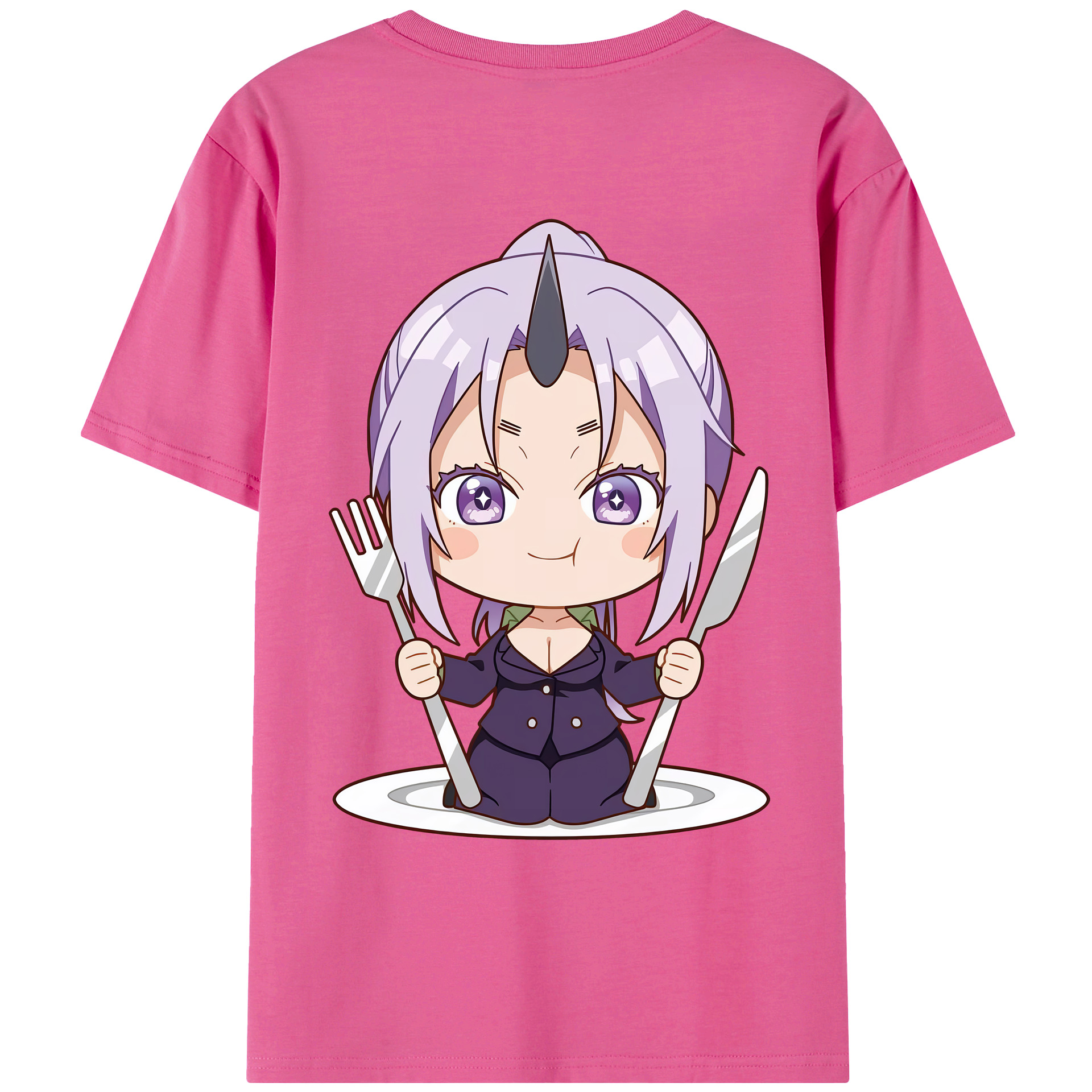 （画像用） 転スラ Regarding Reincarnated to Slime レディース半袖Tシャツ(バックプリント)