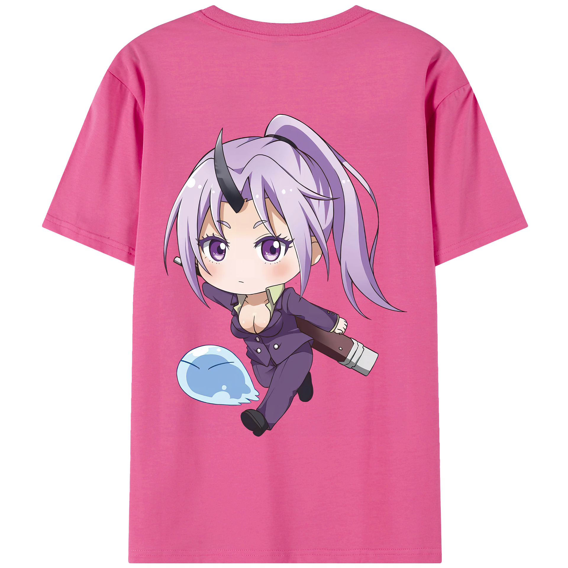 （画像用） 転スラ Regarding Reincarnated to Slime レディース半袖Tシャツ(バックプリント)