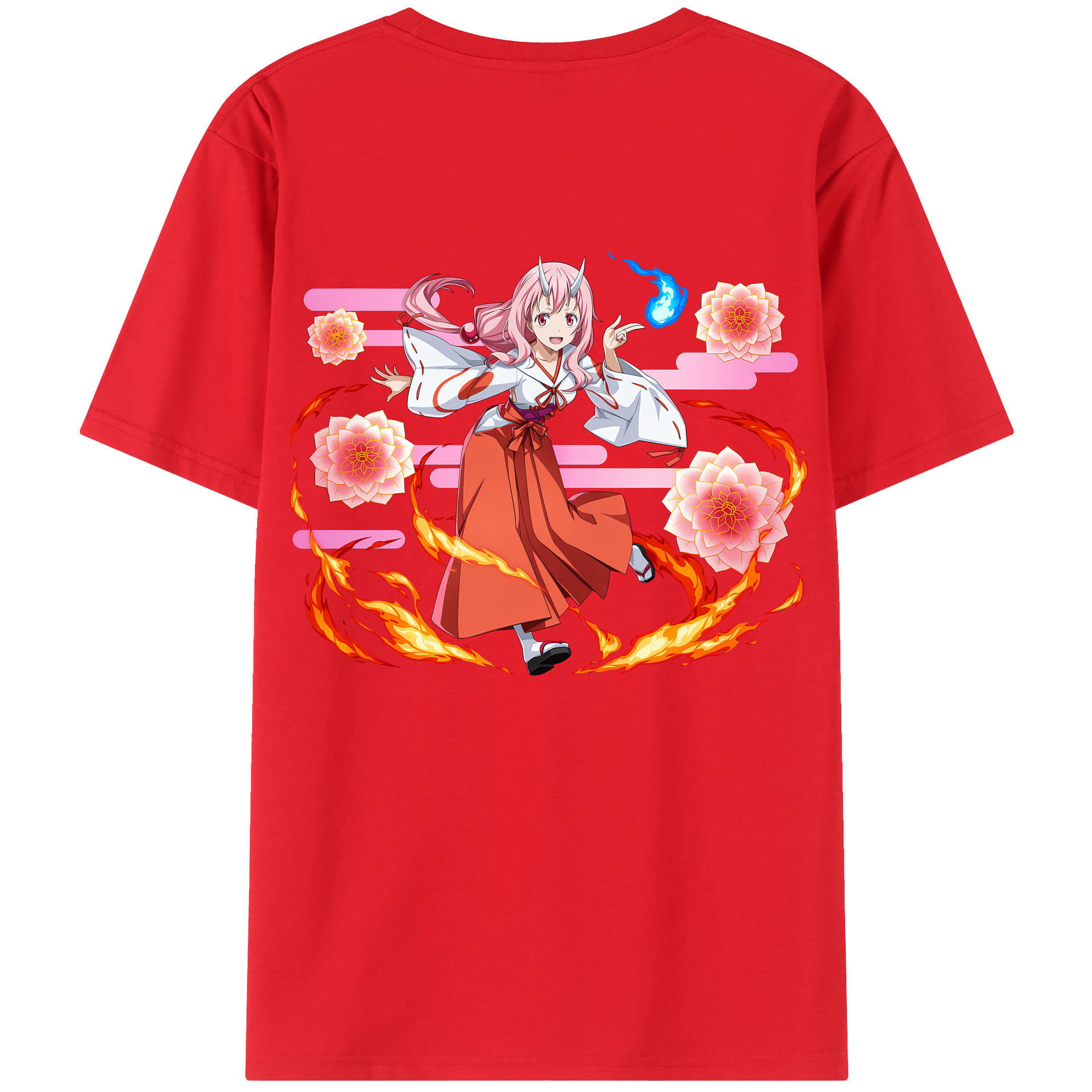 （画像用） 転スラ Regarding Reincarnated to Slime レディース半袖Tシャツ(バックプリント)