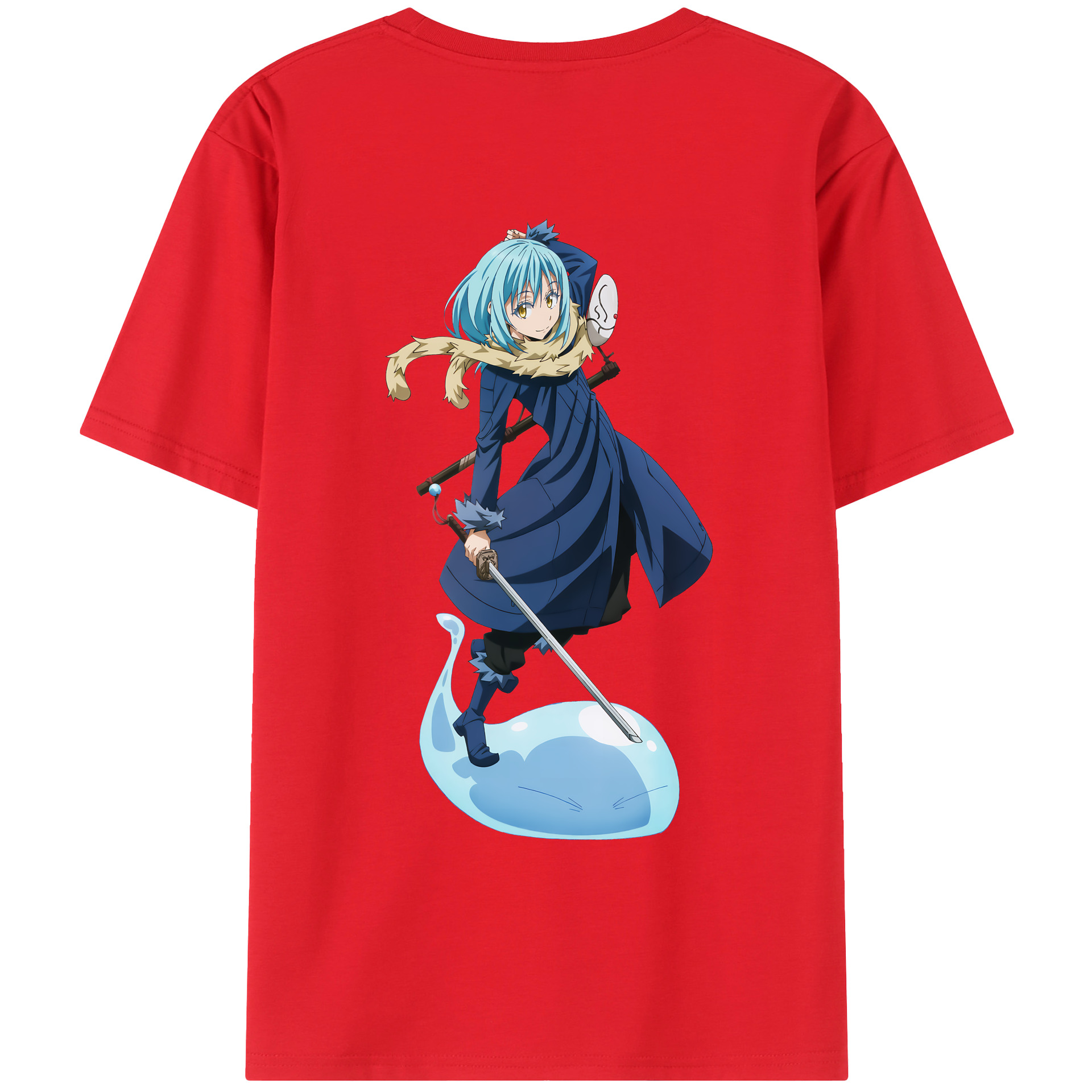 （画像用） 転スラ Regarding Reincarnated to Slime レディース半袖Tシャツ(バックプリント)
