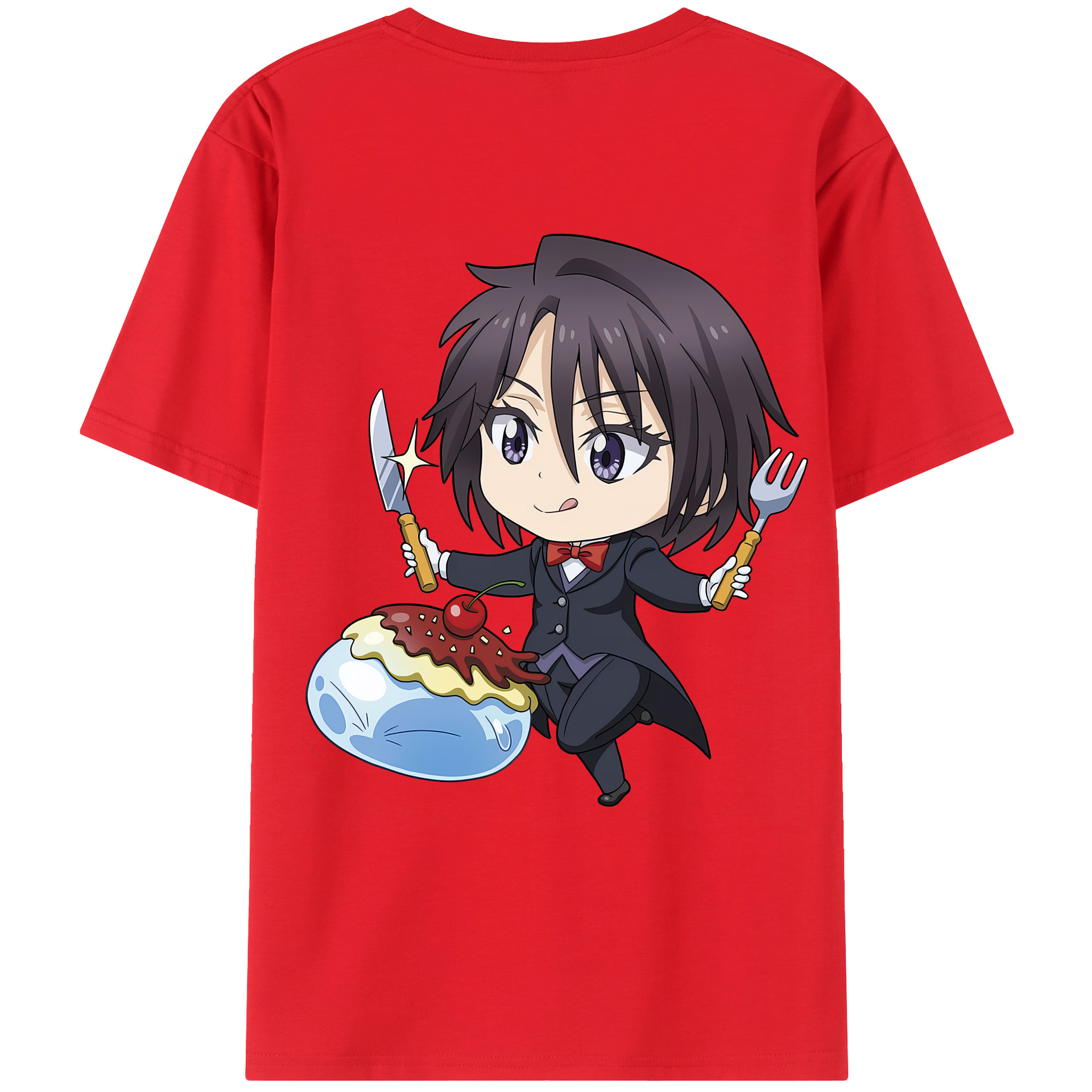 （画像用） 転スラ Regarding Reincarnated to Slime レディース半袖Tシャツ(バックプリント)