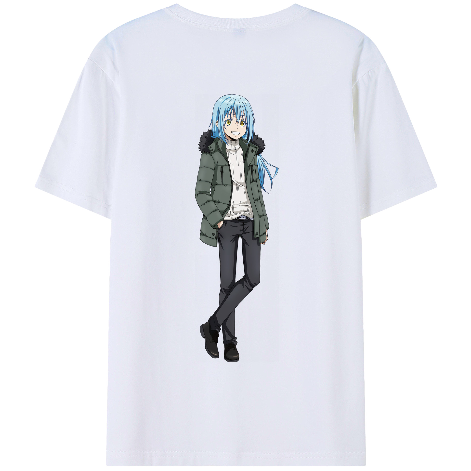 （画像用） 転スラ Regarding Reincarnated to Slime レディース半袖Tシャツ(バックプリント)