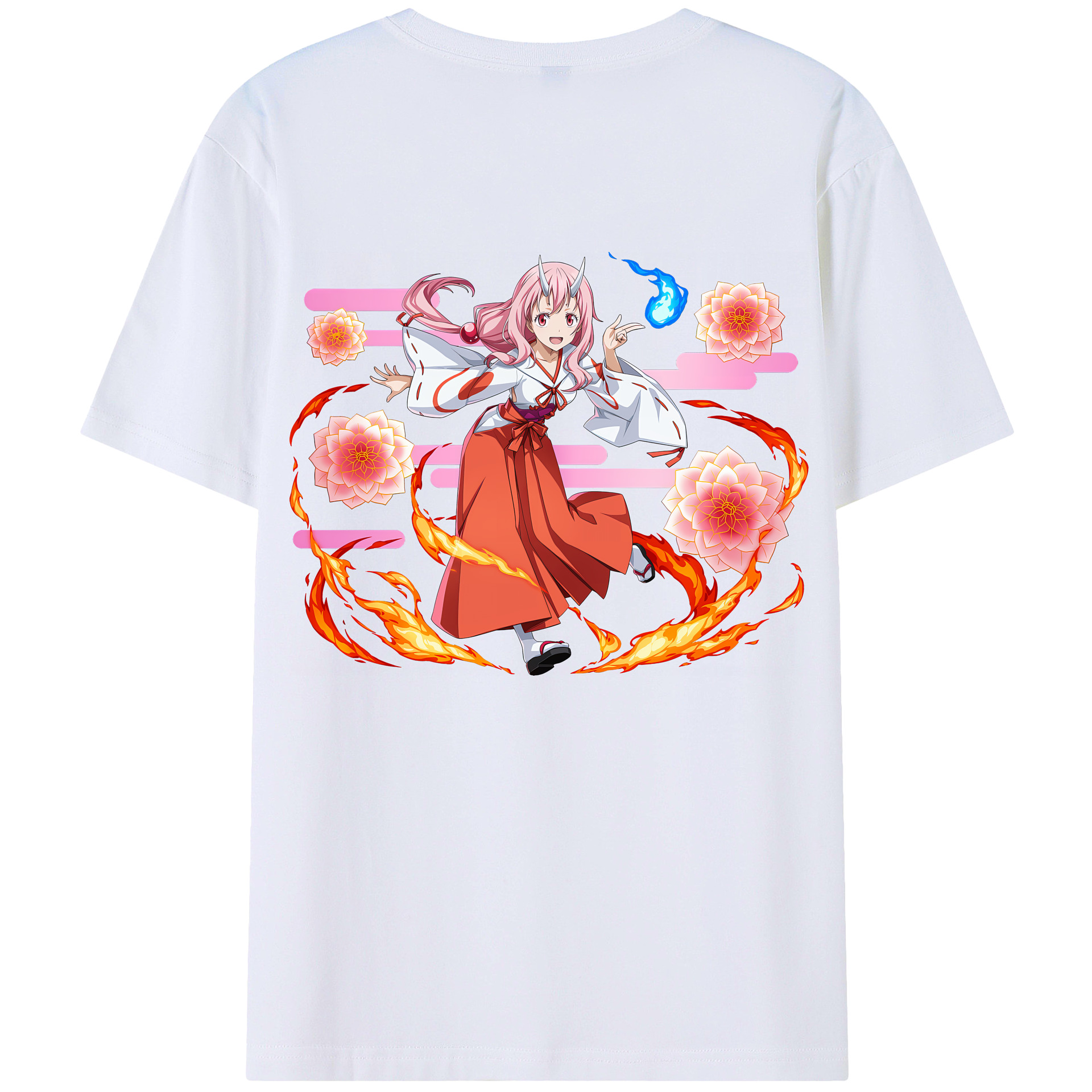 （画像用） 転スラ Regarding Reincarnated to Slime レディース半袖Tシャツ(バックプリント)