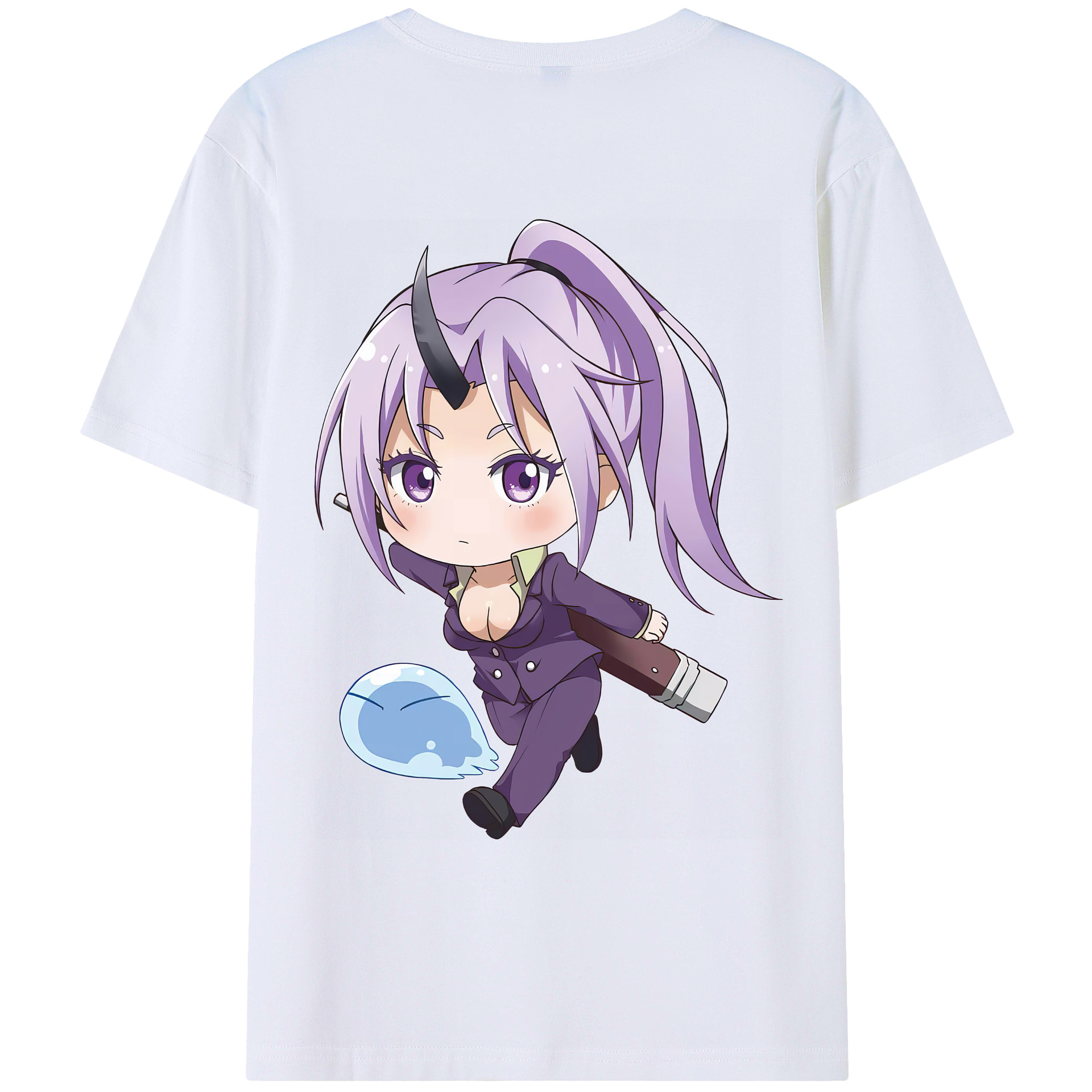 （画像用） 転スラ Regarding Reincarnated to Slime レディース半袖Tシャツ(バックプリント)