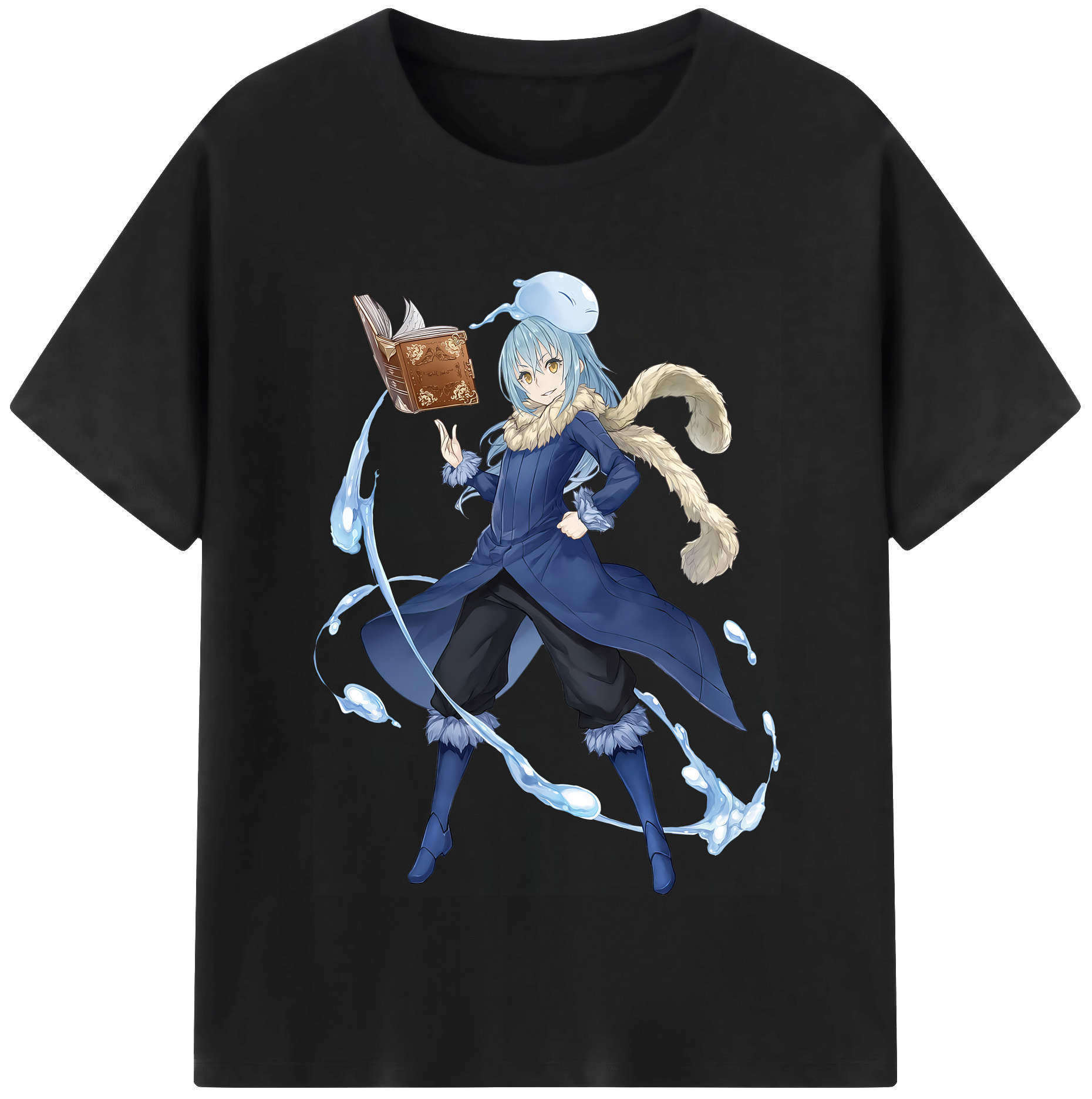 （画像用） 転スラ Regarding Reincarnated to Slime レディースカジュアルプリントTシャツ（綿100％）