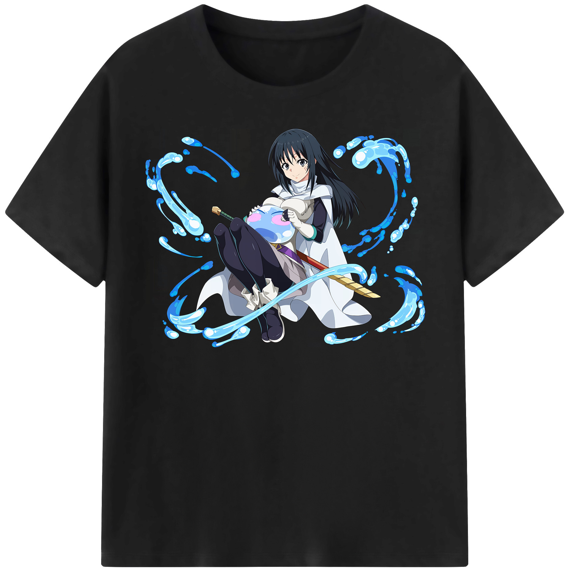 （画像用） 転スラ Regarding Reincarnated to Slime レディースカジュアルプリントTシャツ（綿100％）