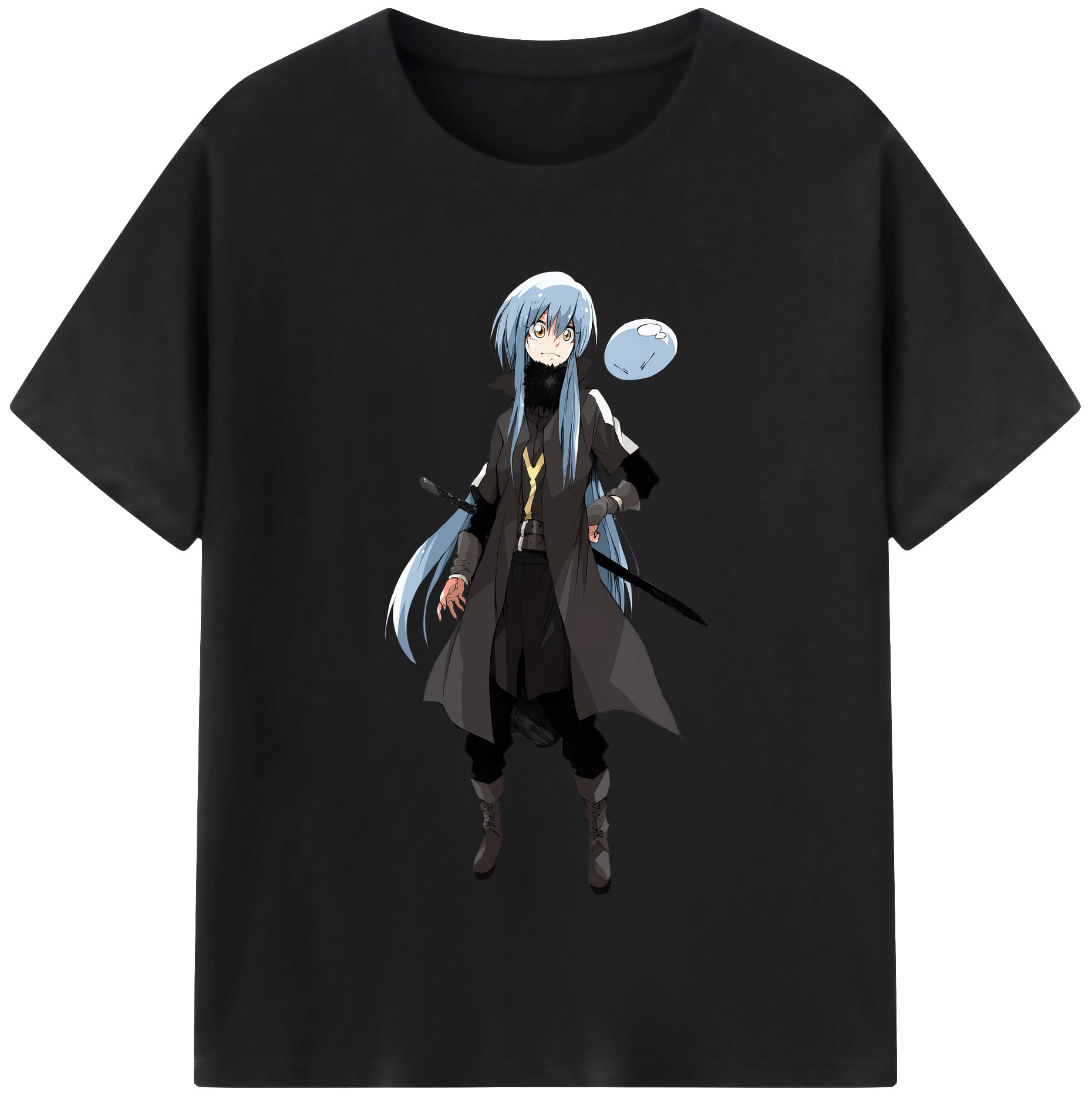 （画像用） 転スラ Regarding Reincarnated to Slime レディースカジュアルプリントTシャツ（綿100％）
