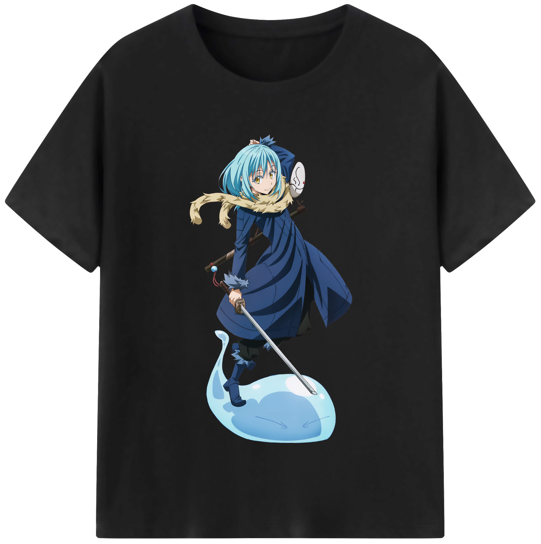 （画像用） 転スラ Regarding Reincarnated to Slime レディースカジュアルプリントTシャツ（綿100％）