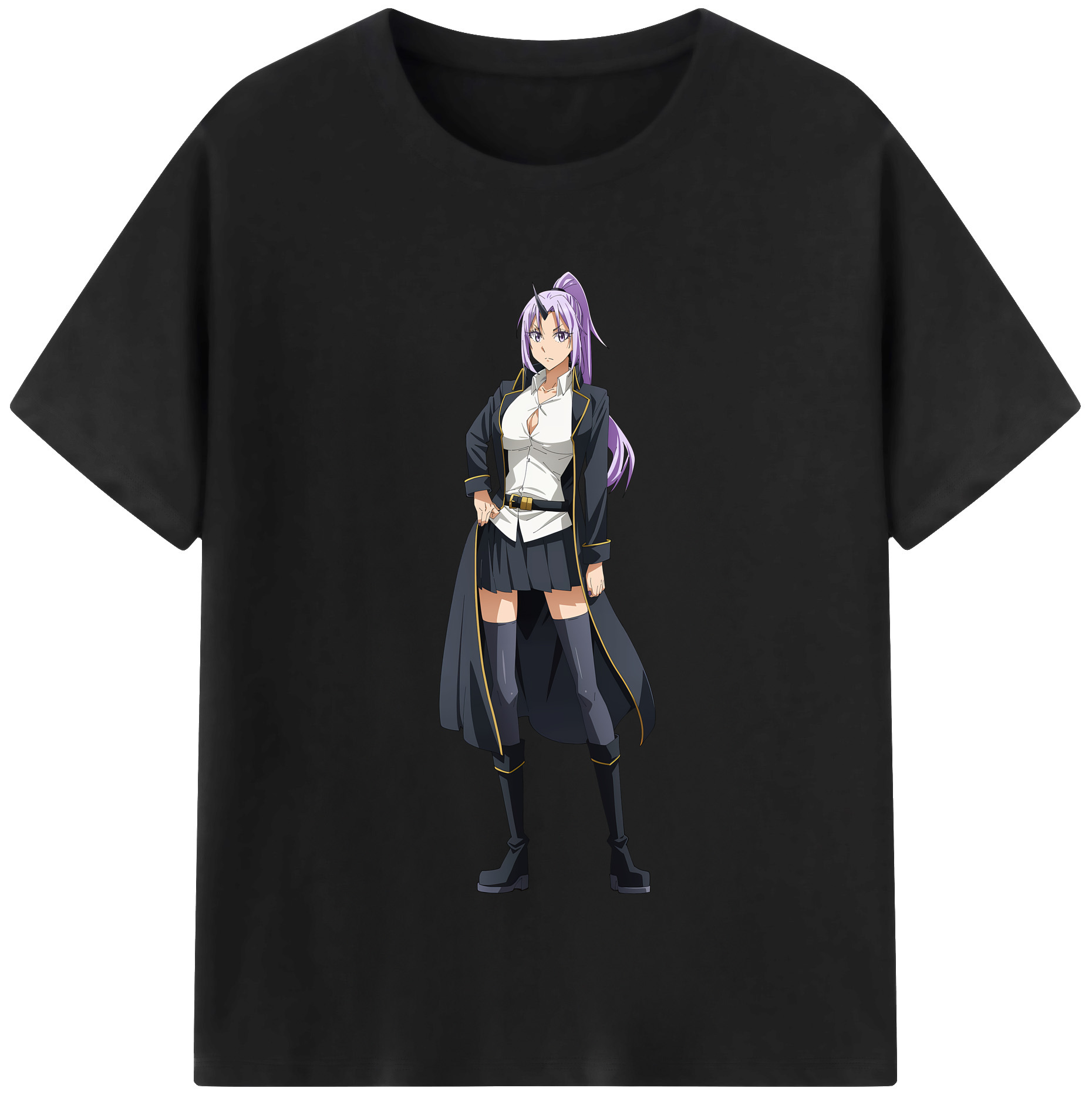 （画像用） 転スラ Regarding Reincarnated to Slime レディースカジュアルプリントTシャツ（綿100％）
