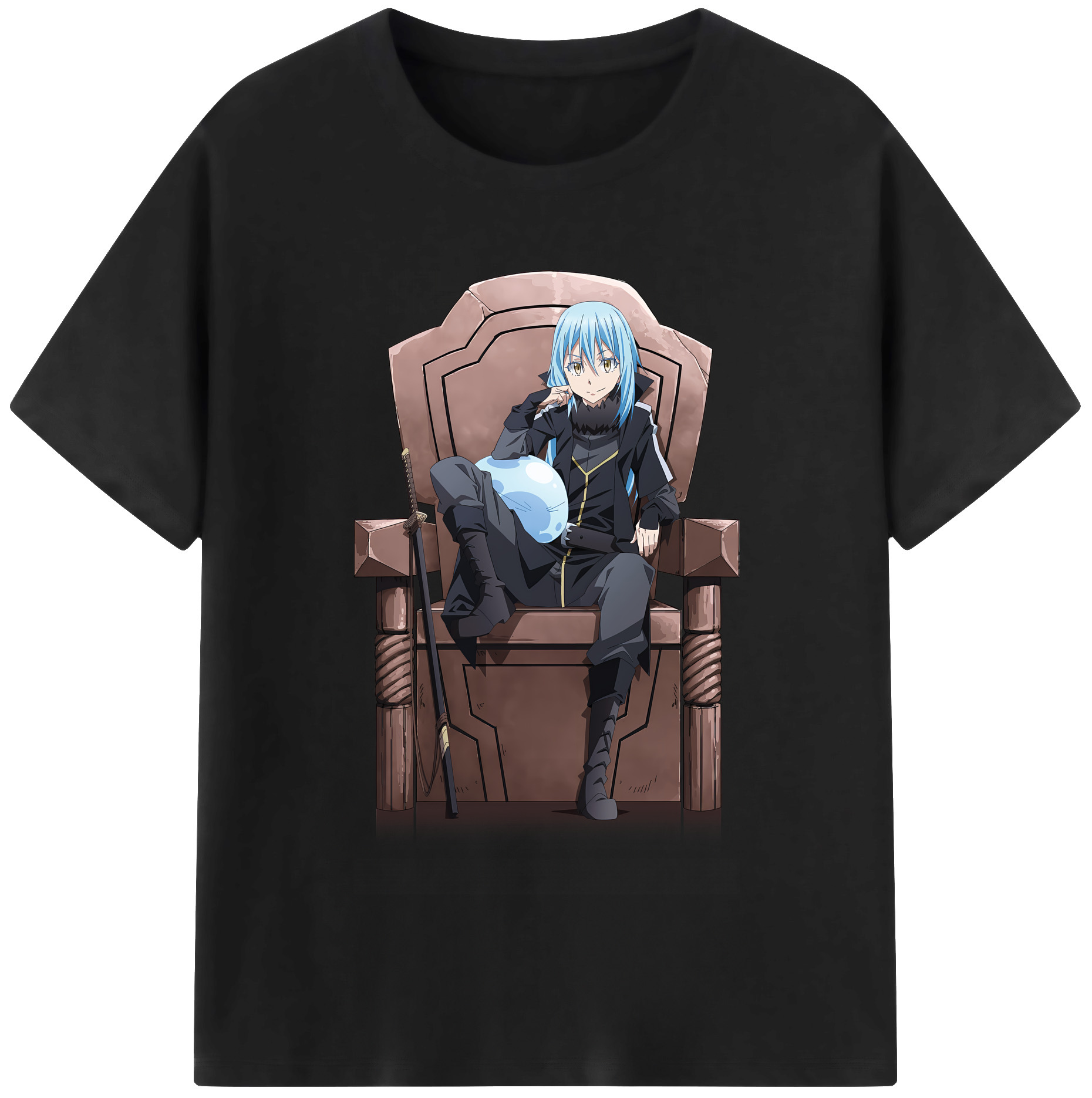 （画像用） 転スラ Regarding Reincarnated to Slime レディースカジュアルプリントTシャツ（綿100％）