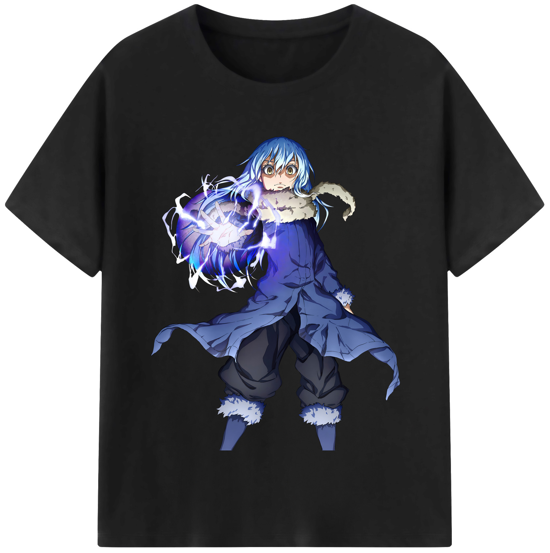 （画像用） 転スラ Regarding Reincarnated to Slime レディースカジュアルプリントTシャツ（綿100％）