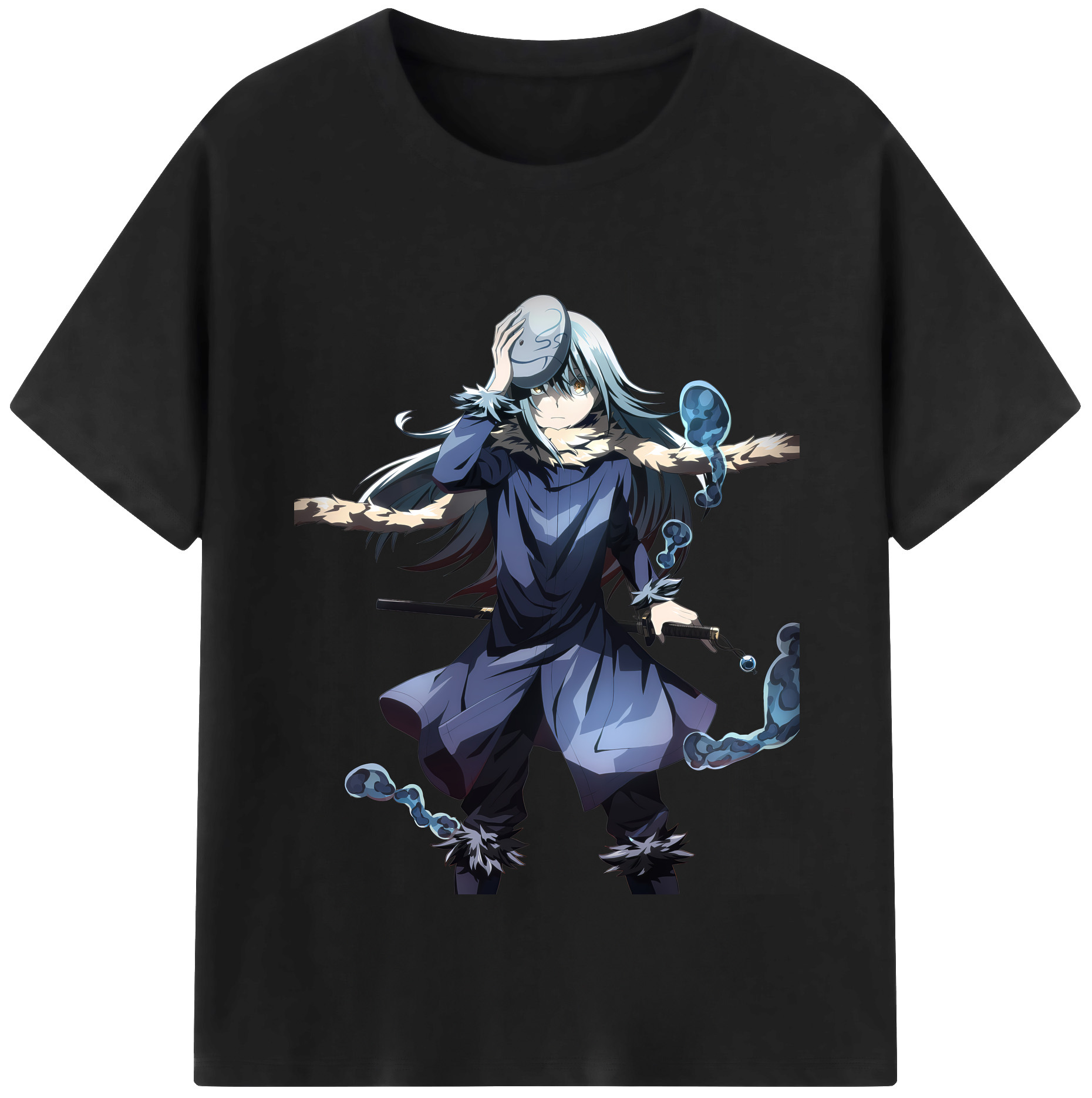 （画像用） 転スラ Regarding Reincarnated to Slime レディースカジュアルプリントTシャツ（綿100％）