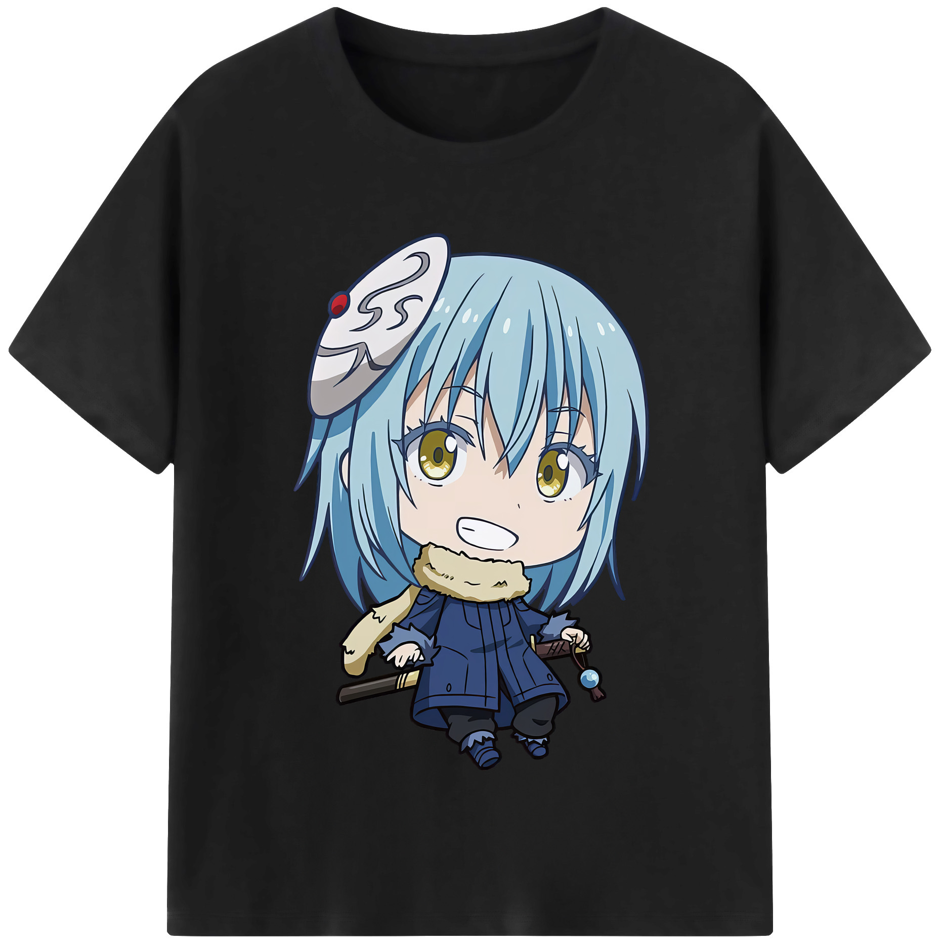 （画像用） 転スラ Regarding Reincarnated to Slime レディースカジュアルプリントTシャツ（綿100％）