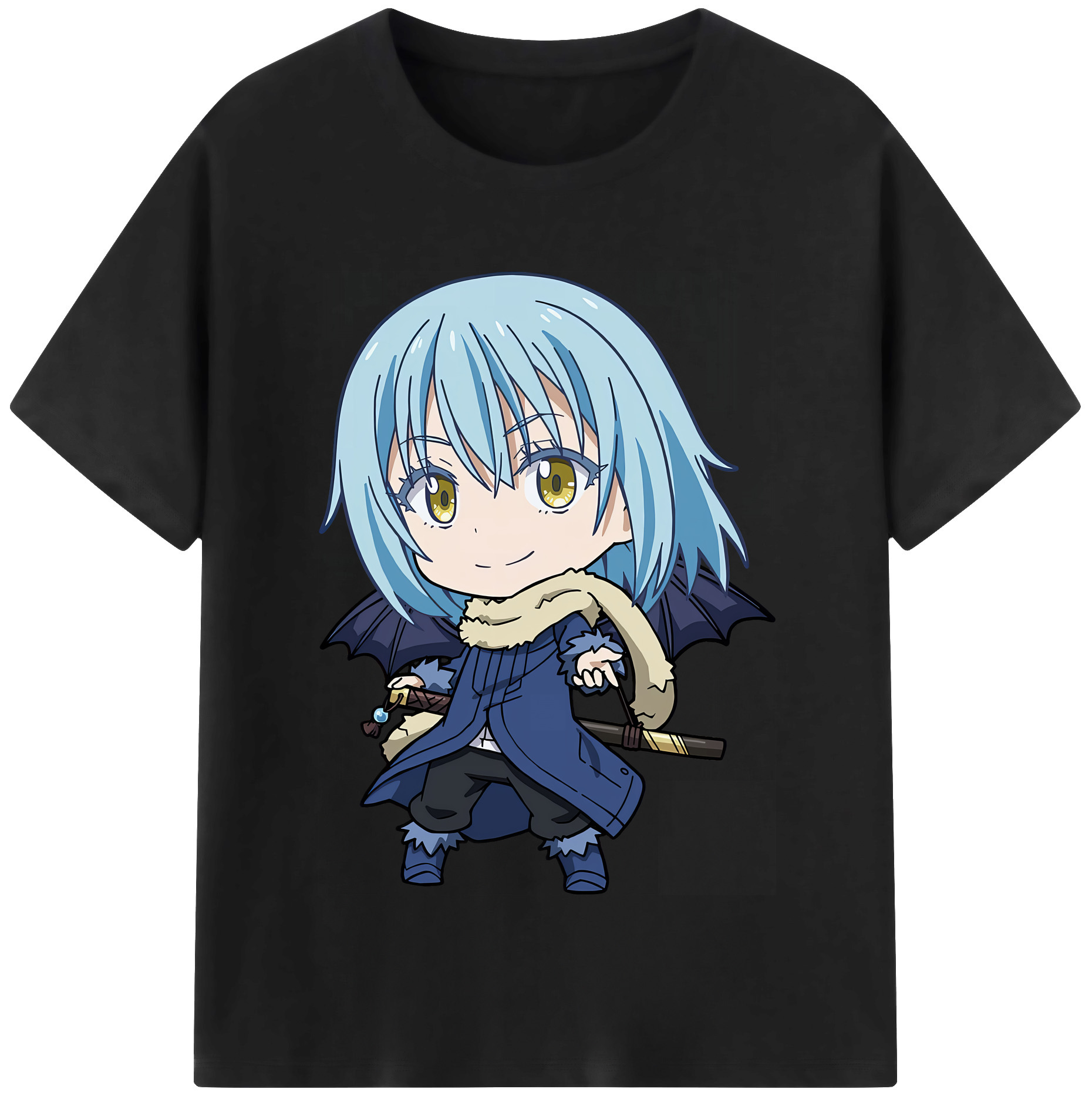 （画像用） 転スラ Regarding Reincarnated to Slime レディースカジュアルプリントTシャツ（綿100％）