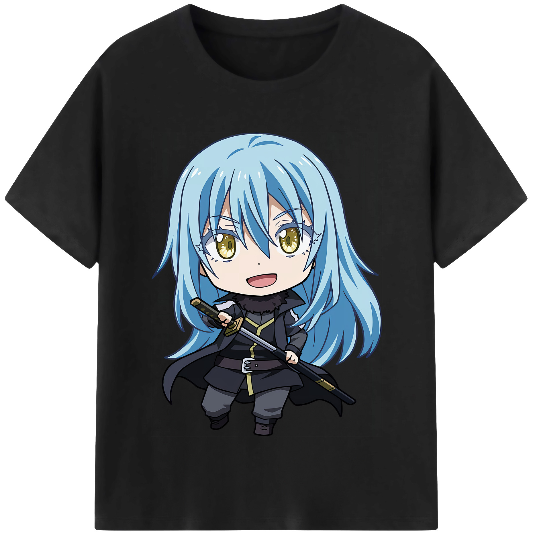 （画像用） 転スラ Regarding Reincarnated to Slime レディースカジュアルプリントTシャツ（綿100％）