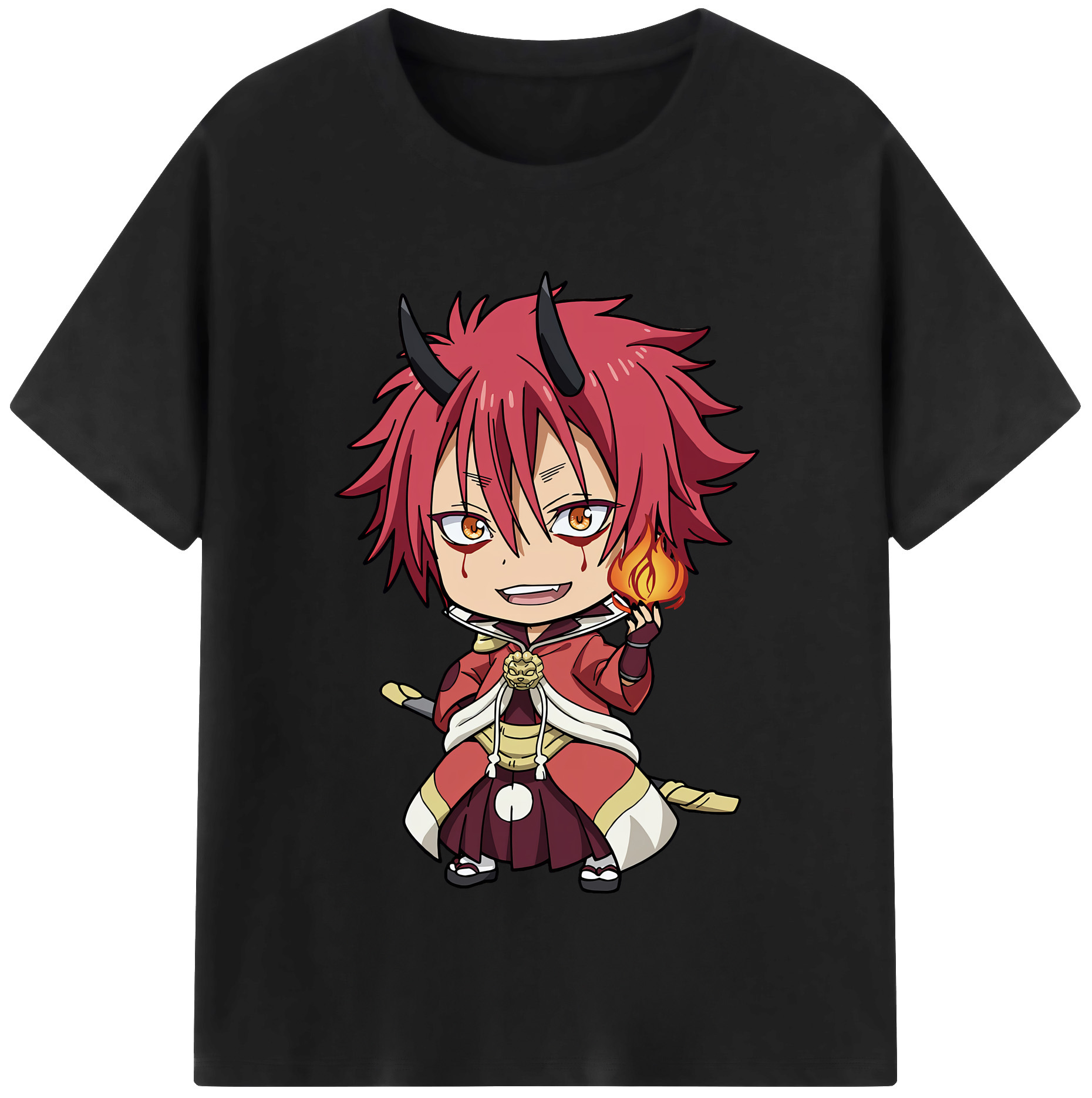 （画像用） 転スラ Regarding Reincarnated to Slime レディースカジュアルプリントTシャツ（綿100％）