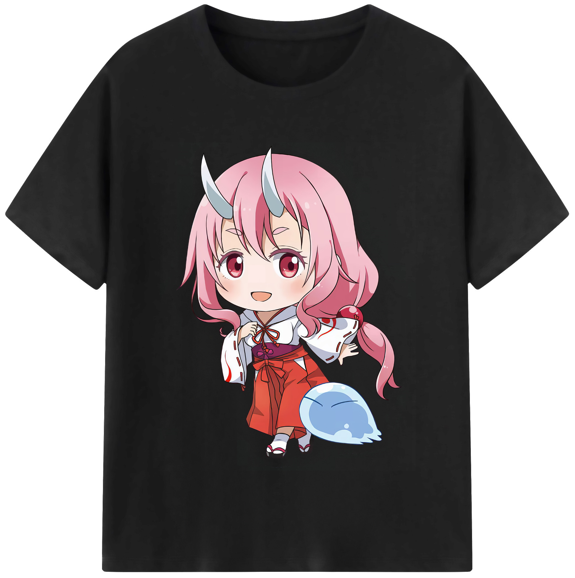 （画像用） 転スラ Regarding Reincarnated to Slime レディースカジュアルプリントTシャツ（綿100％）