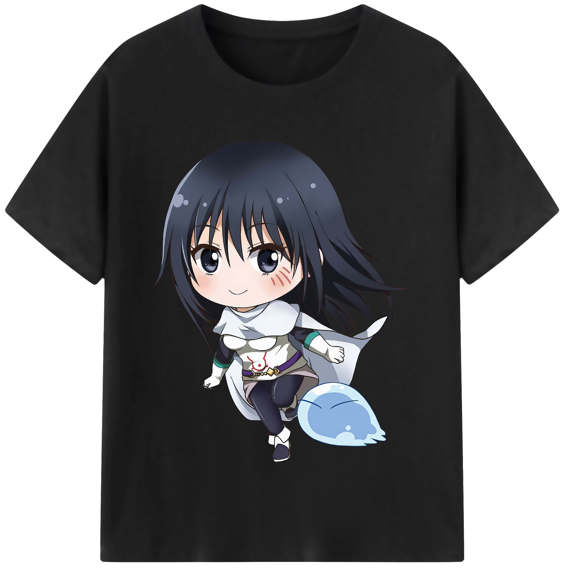 （画像用） 転スラ Regarding Reincarnated to Slime レディースカジュアルプリントTシャツ（綿100％）
