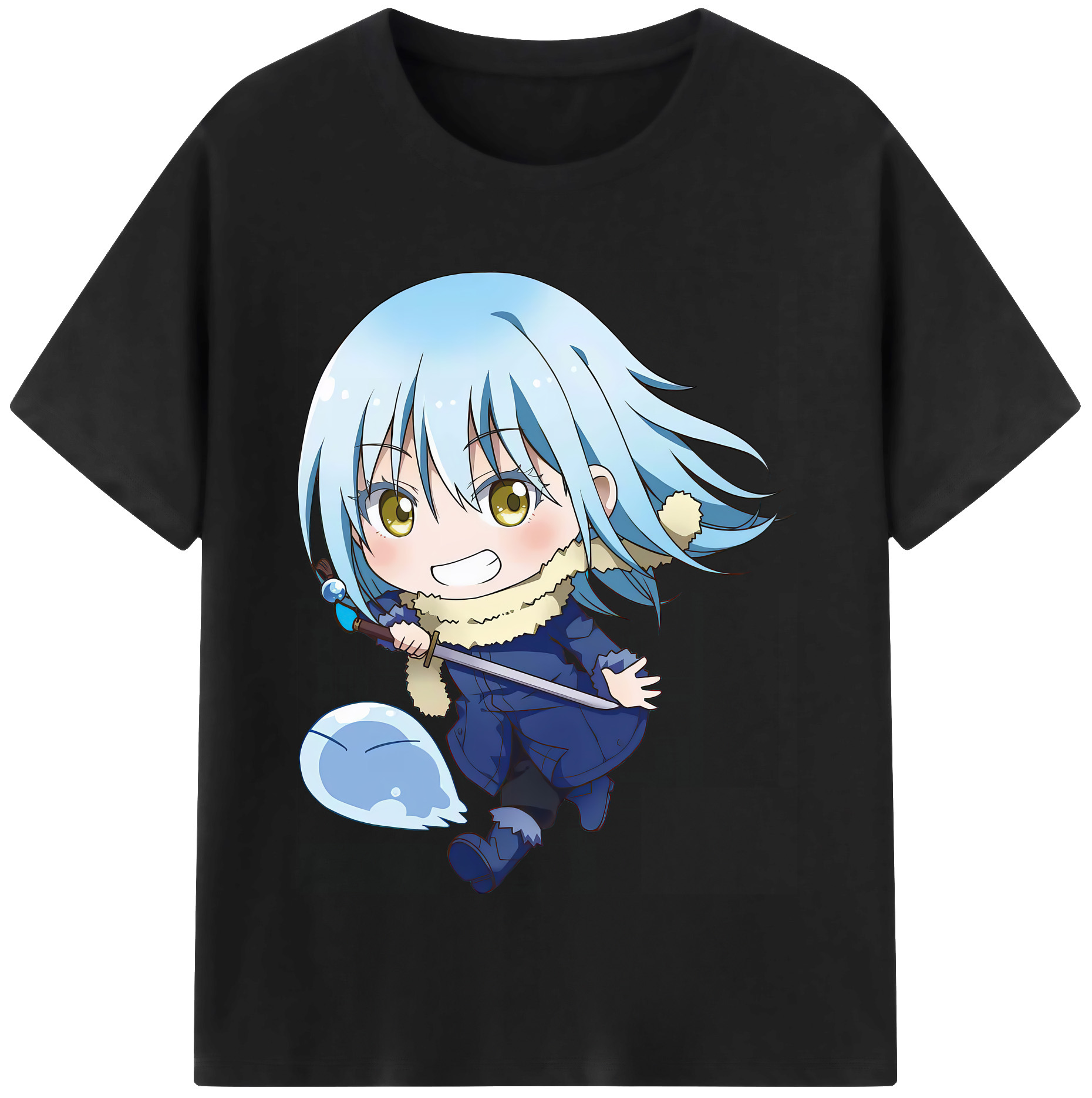 （画像用） 転スラ Regarding Reincarnated to Slime レディースカジュアルプリントTシャツ（綿100％）