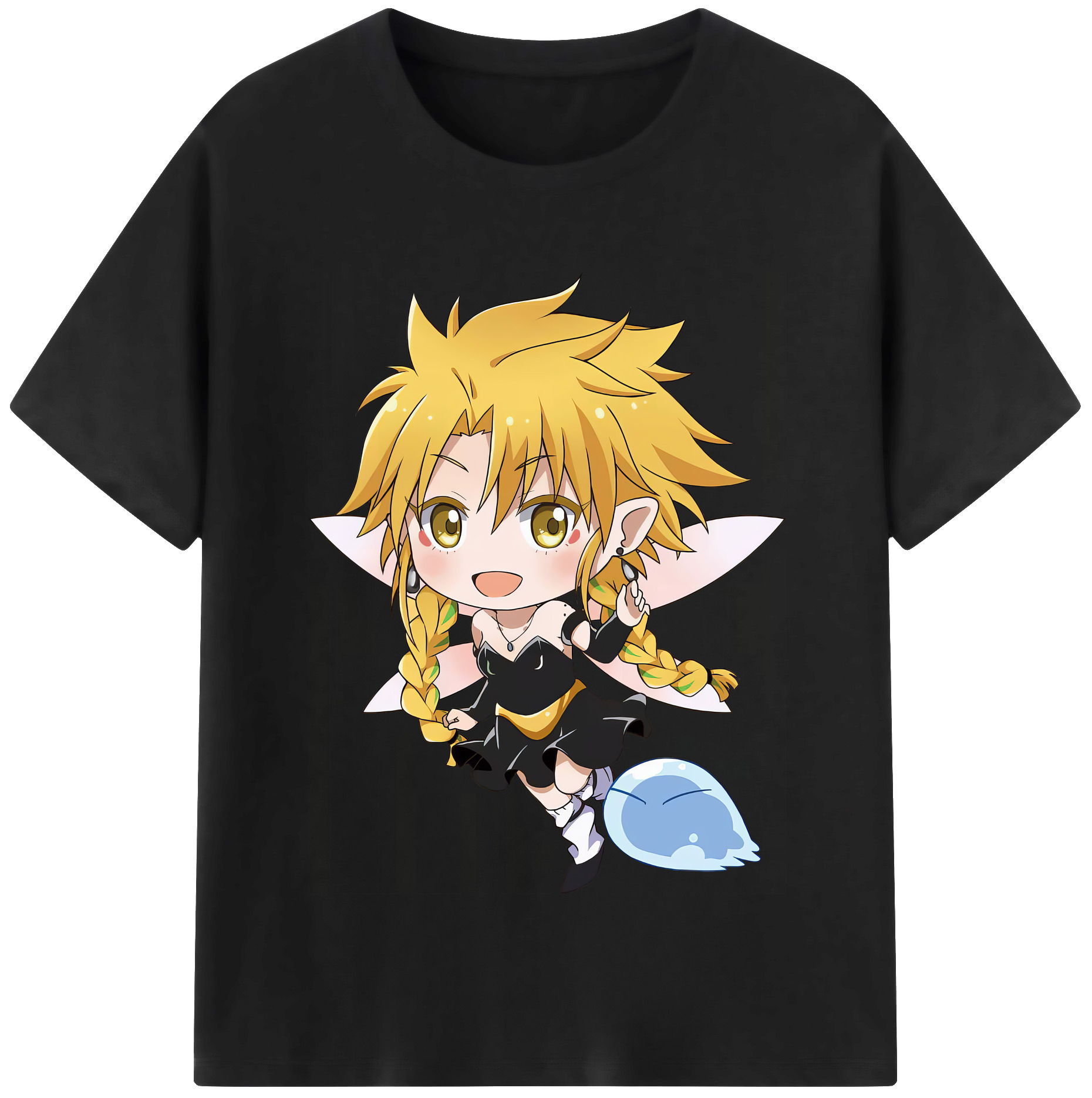 （画像用） 転スラ Regarding Reincarnated to Slime レディースカジュアルプリントTシャツ（綿100％）