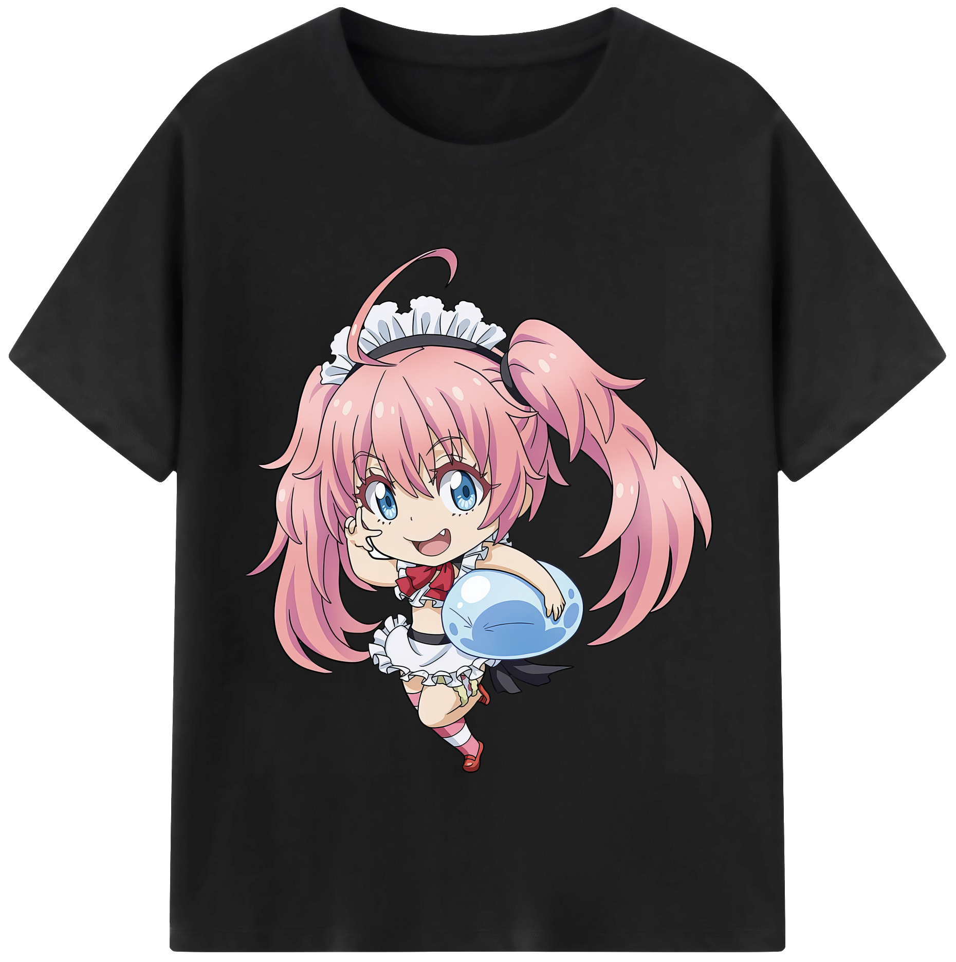 （画像用） 転スラ Regarding Reincarnated to Slime レディースカジュアルプリントTシャツ（綿100％）