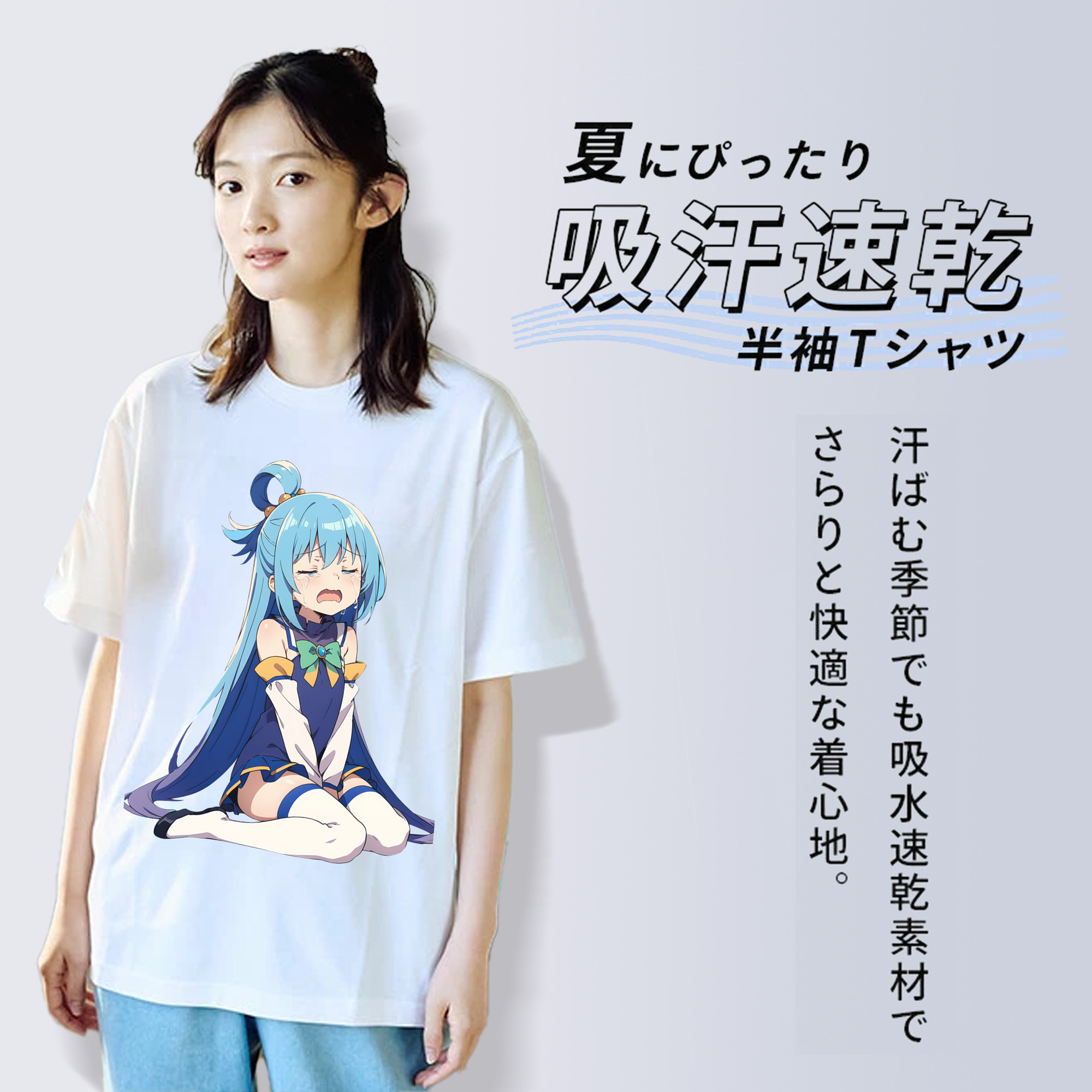 転スラ Regarding Reincarnated to Slime レディースカジュアルプリントTシャツ（綿100％）