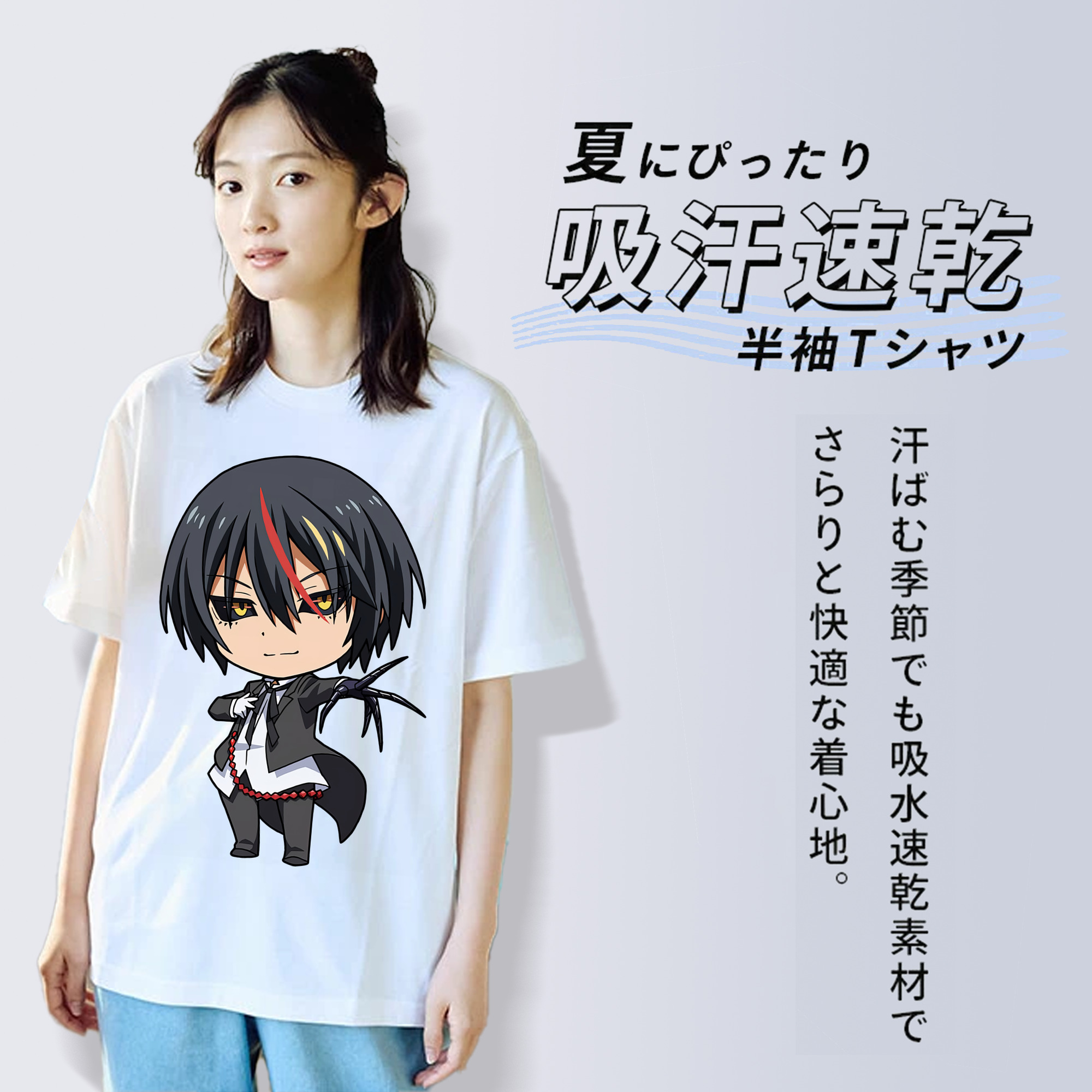 転スラ Regarding Reincarnated to Slime レディースカジュアルプリントTシャツ（綿100％）