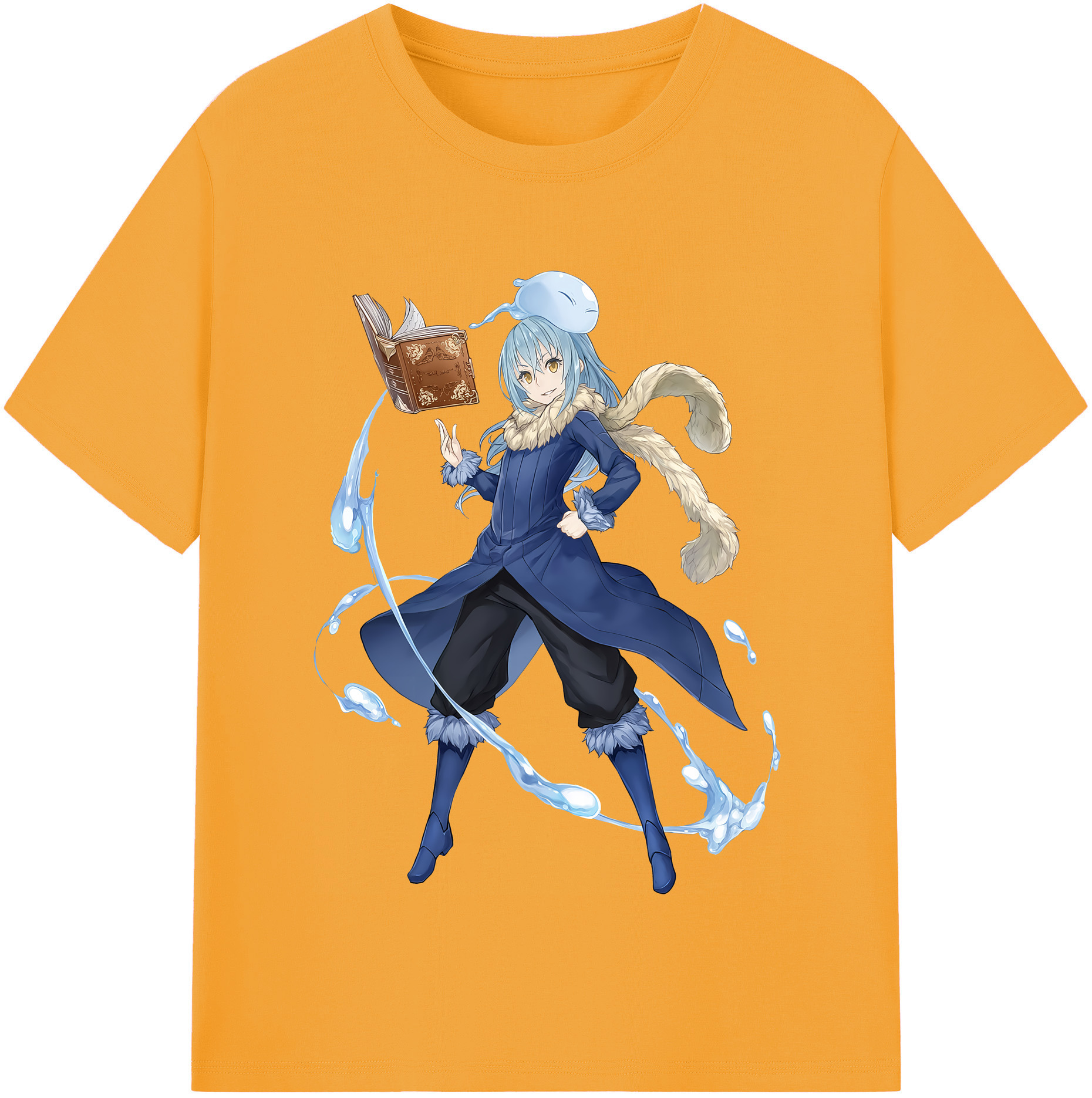 （画像用） 転スラ Regarding Reincarnated to Slime レディースカジュアルプリントTシャツ（綿100％）