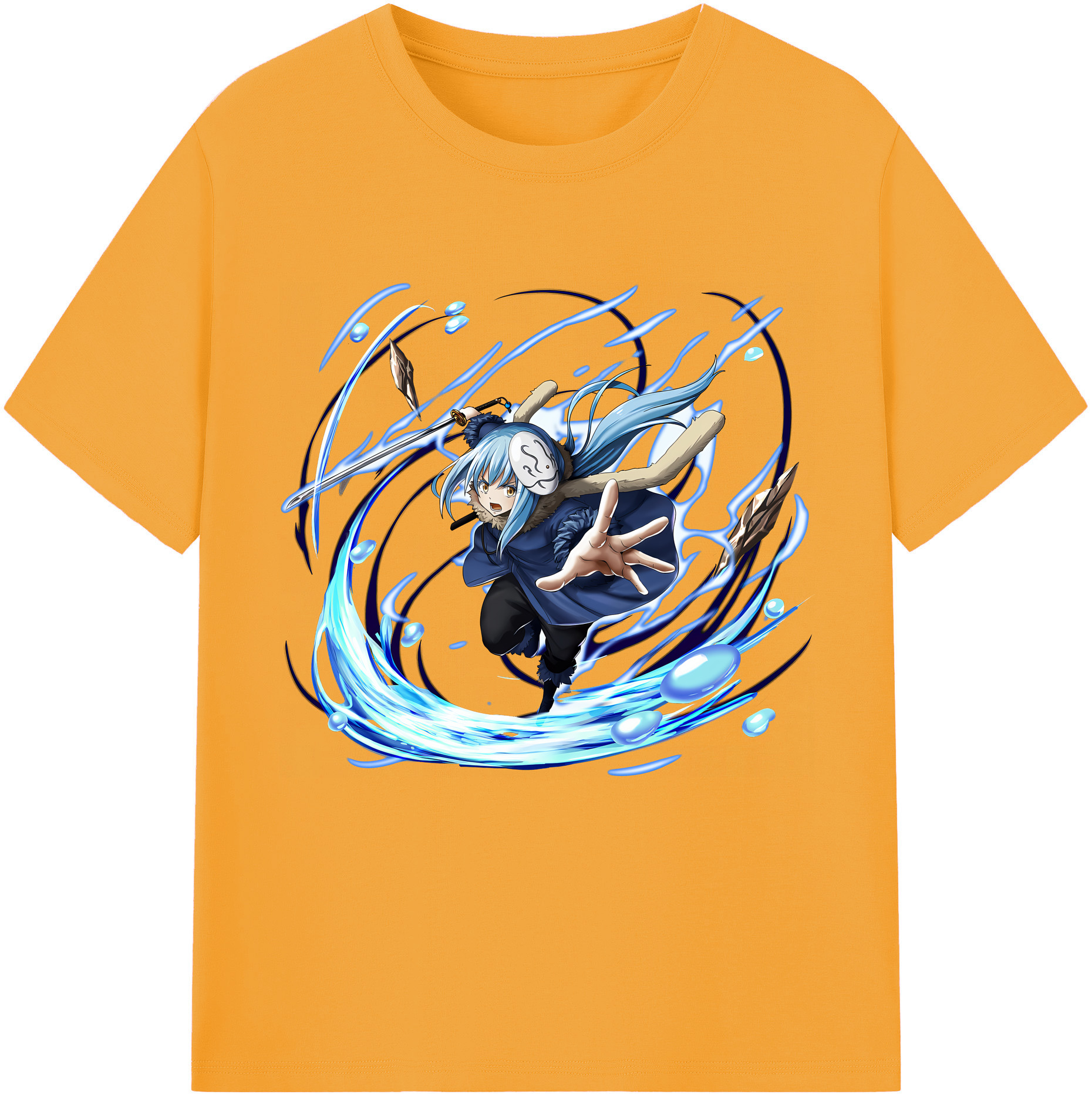 （画像用） 転スラ Regarding Reincarnated to Slime レディースカジュアルプリントTシャツ（綿100％）