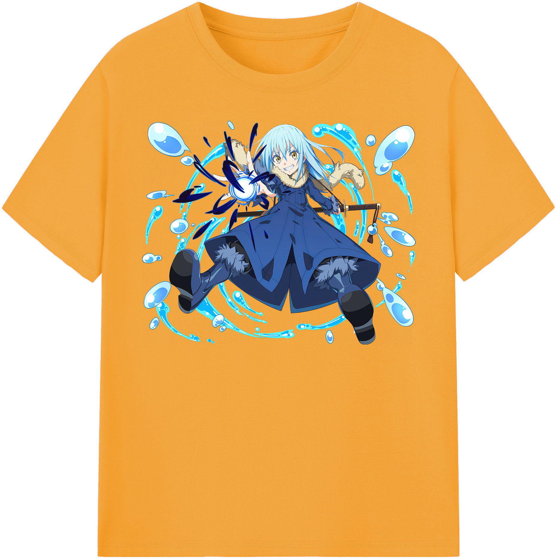 （画像用） 転スラ Regarding Reincarnated to Slime レディースカジュアルプリントTシャツ（綿100％）