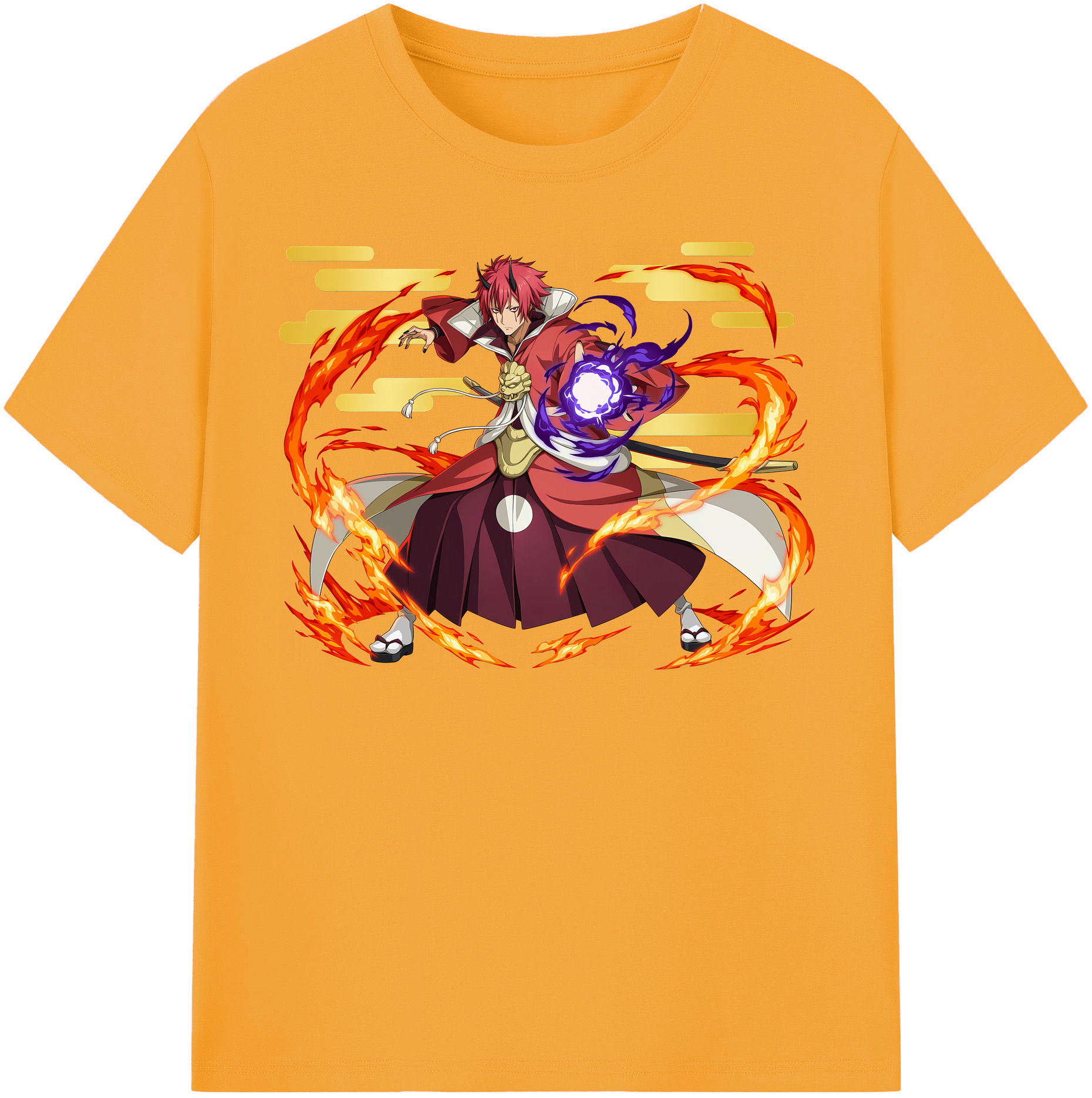 （画像用） 転スラ Regarding Reincarnated to Slime レディースカジュアルプリントTシャツ（綿100％）