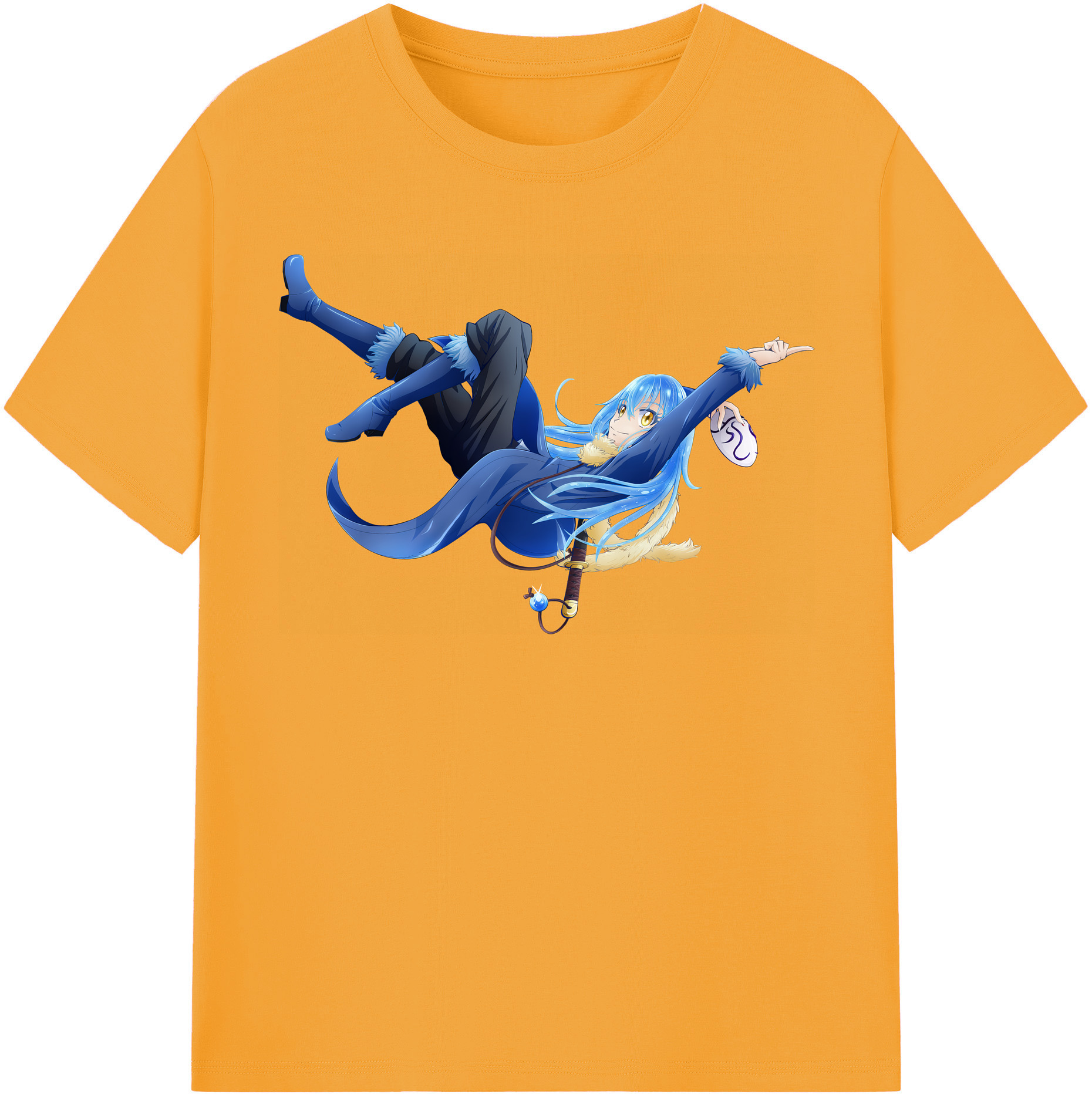 （画像用） 転スラ Regarding Reincarnated to Slime レディースカジュアルプリントTシャツ（綿100％）
