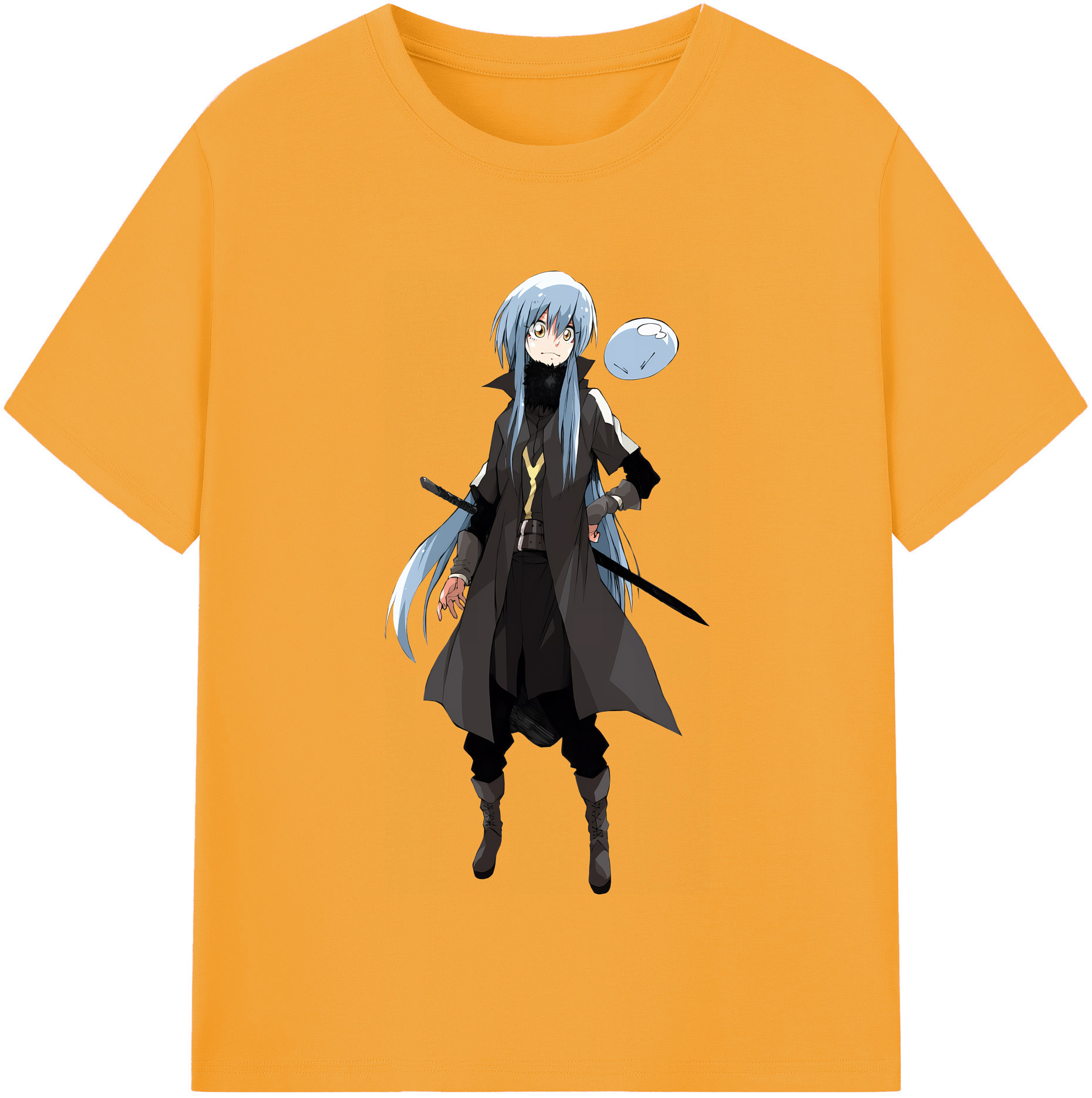 （画像用） 転スラ Regarding Reincarnated to Slime レディースカジュアルプリントTシャツ（綿100％）