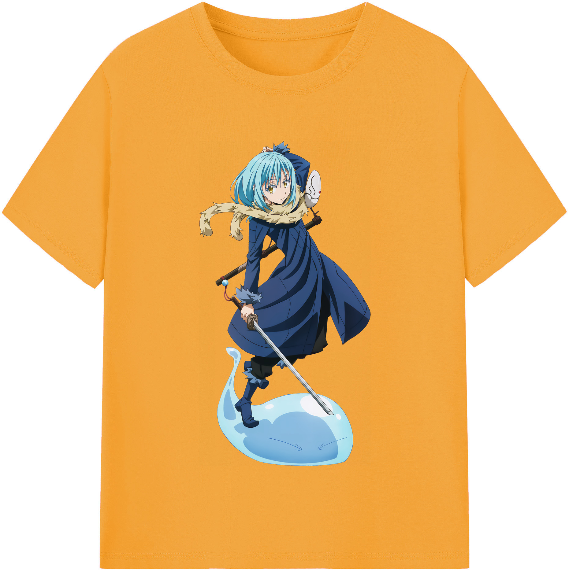 （画像用） 転スラ Regarding Reincarnated to Slime レディースカジュアルプリントTシャツ（綿100％）