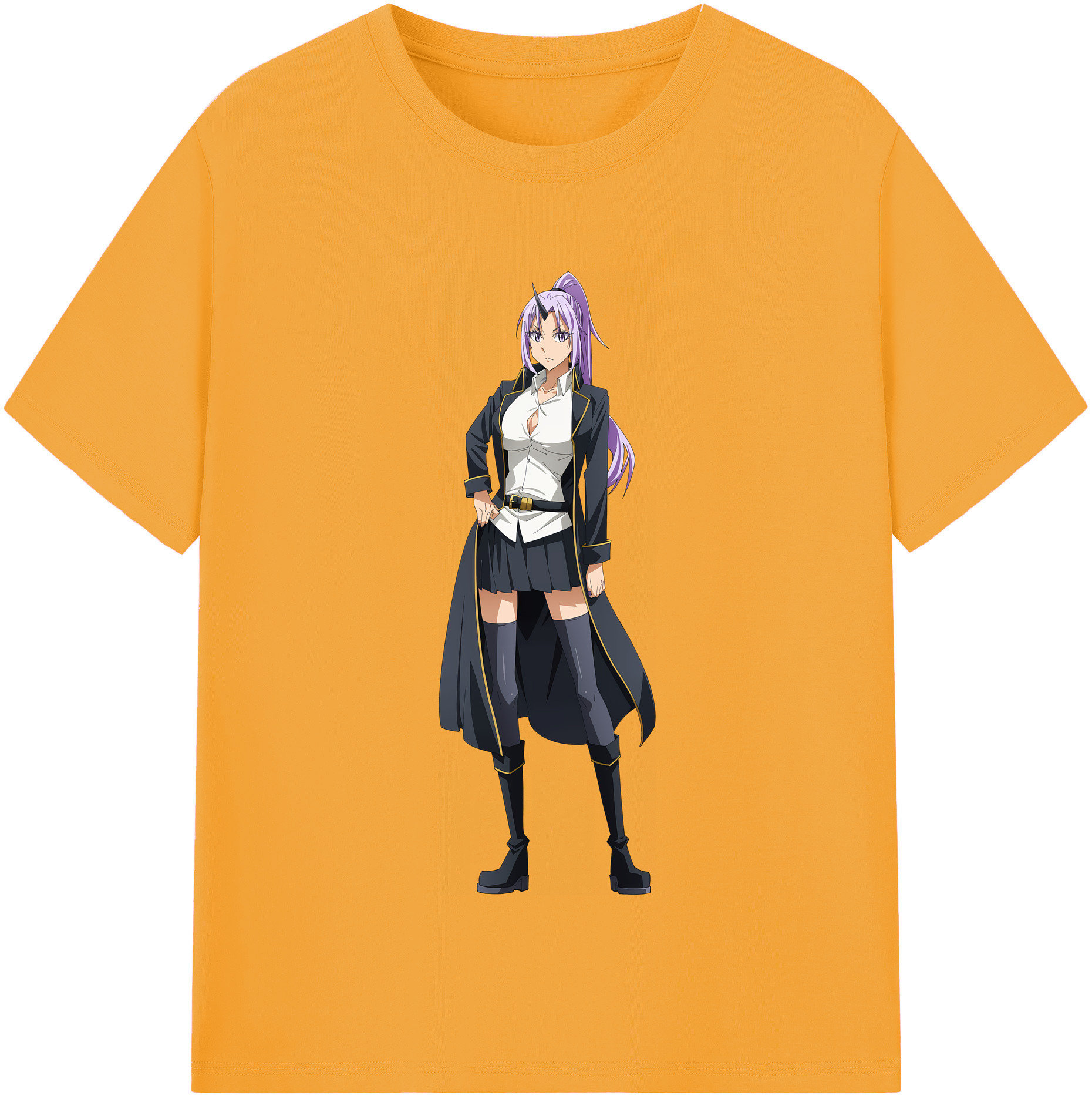 （画像用） 転スラ Regarding Reincarnated to Slime レディースカジュアルプリントTシャツ（綿100％）