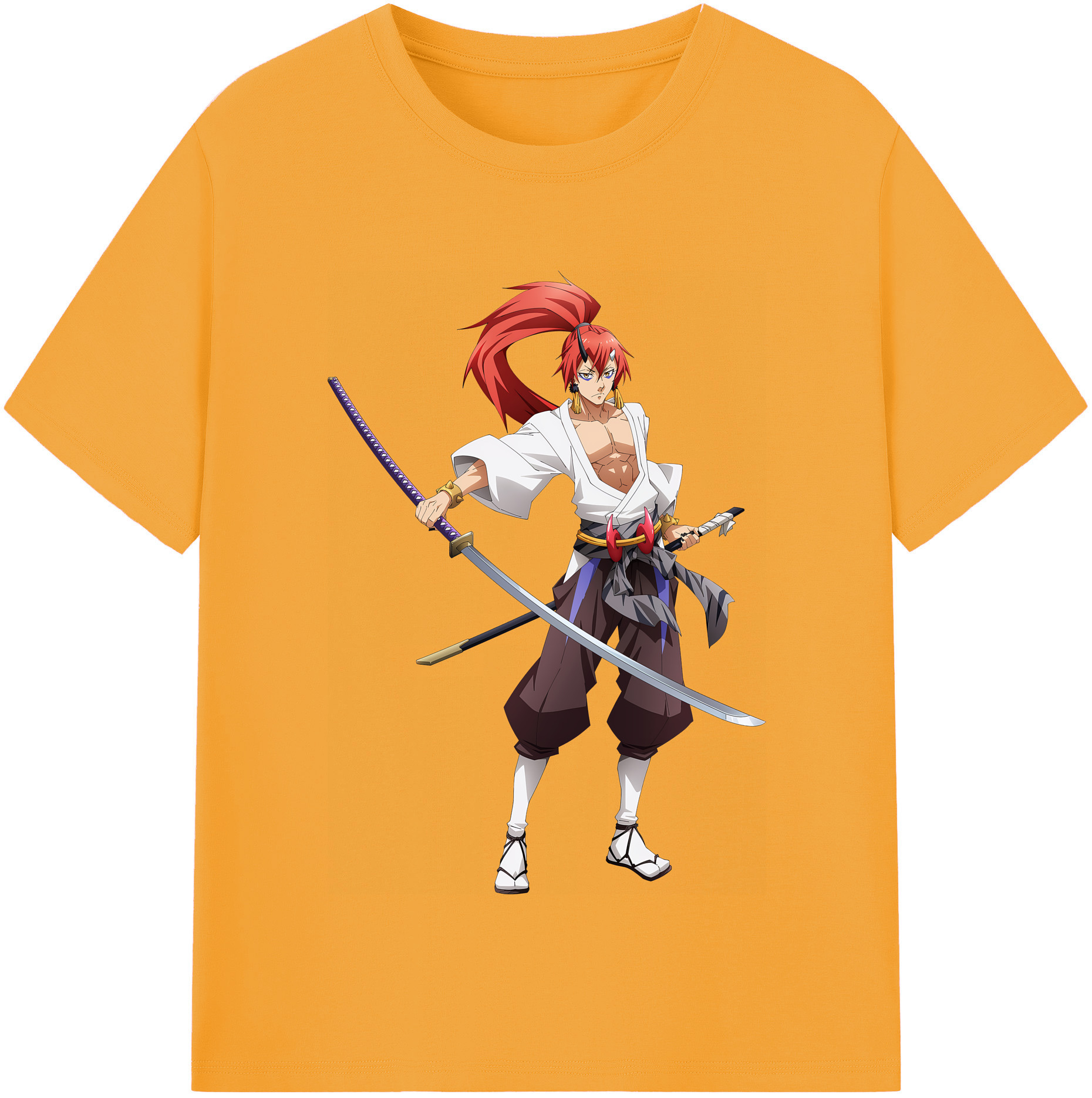 （画像用） 転スラ Regarding Reincarnated to Slime レディースカジュアルプリントTシャツ（綿100％）
