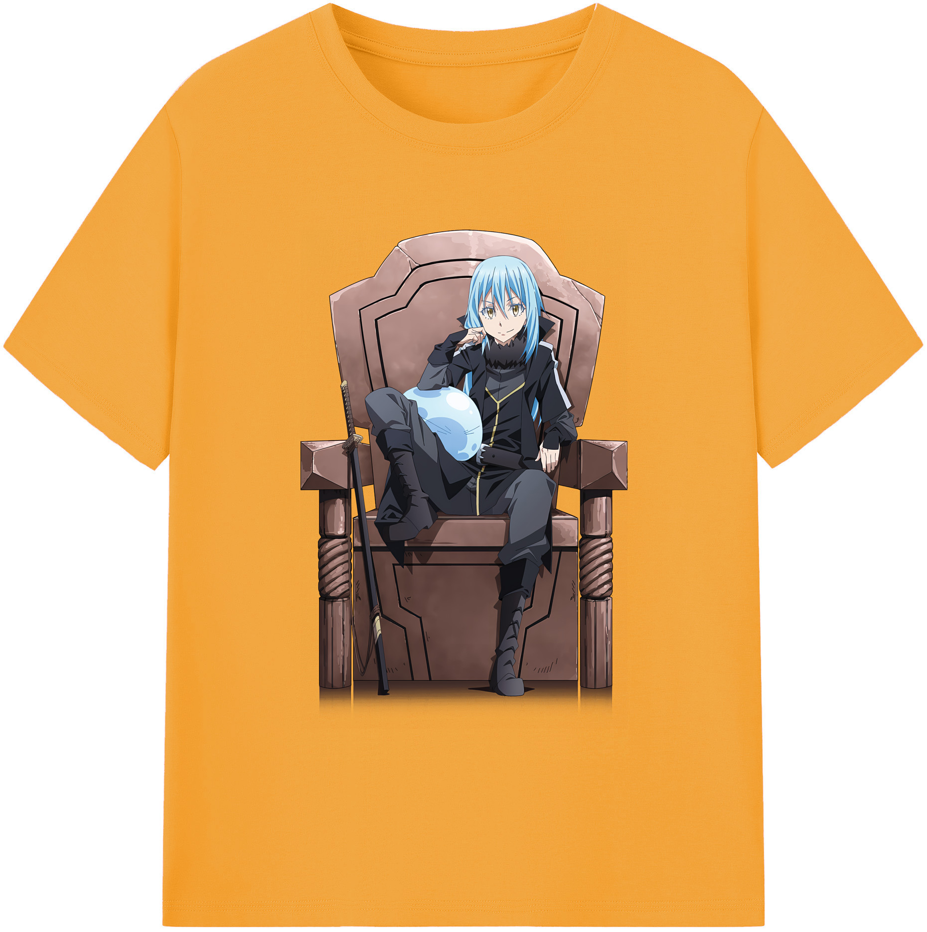 （画像用） 転スラ Regarding Reincarnated to Slime レディースカジュアルプリントTシャツ（綿100％）