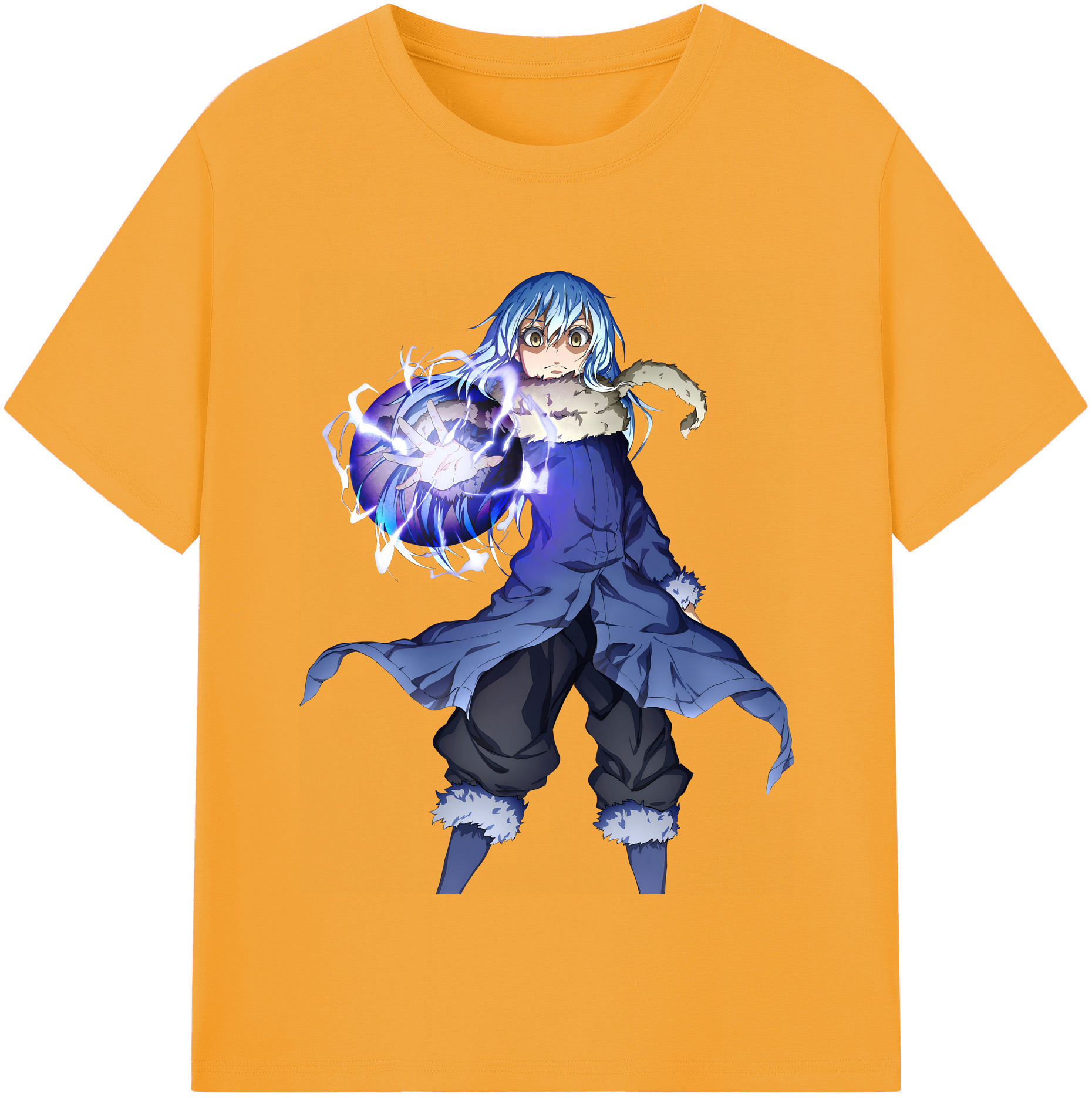 （画像用） 転スラ Regarding Reincarnated to Slime レディースカジュアルプリントTシャツ（綿100％）