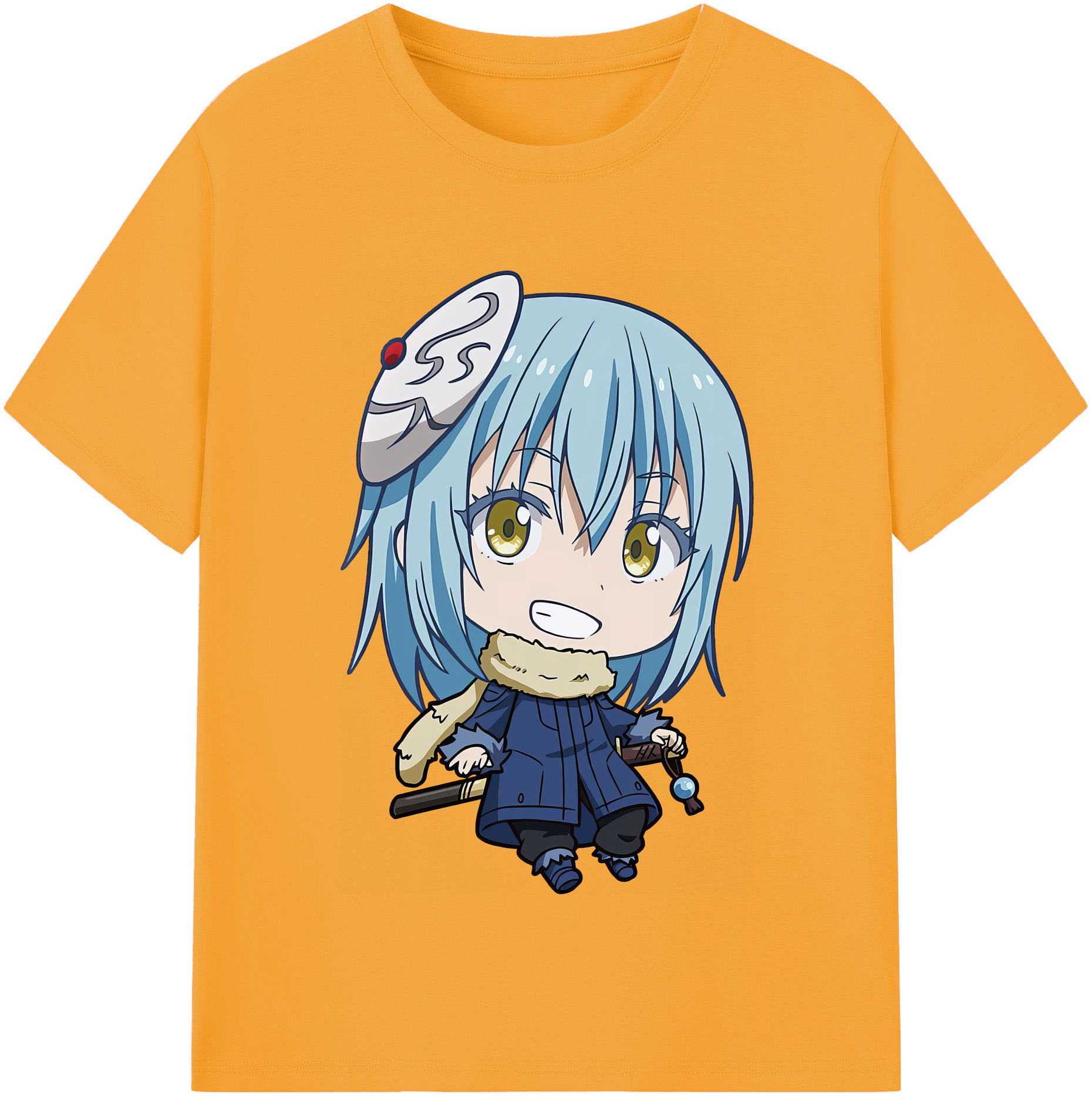 （画像用） 転スラ Regarding Reincarnated to Slime レディースカジュアルプリントTシャツ（綿100％）