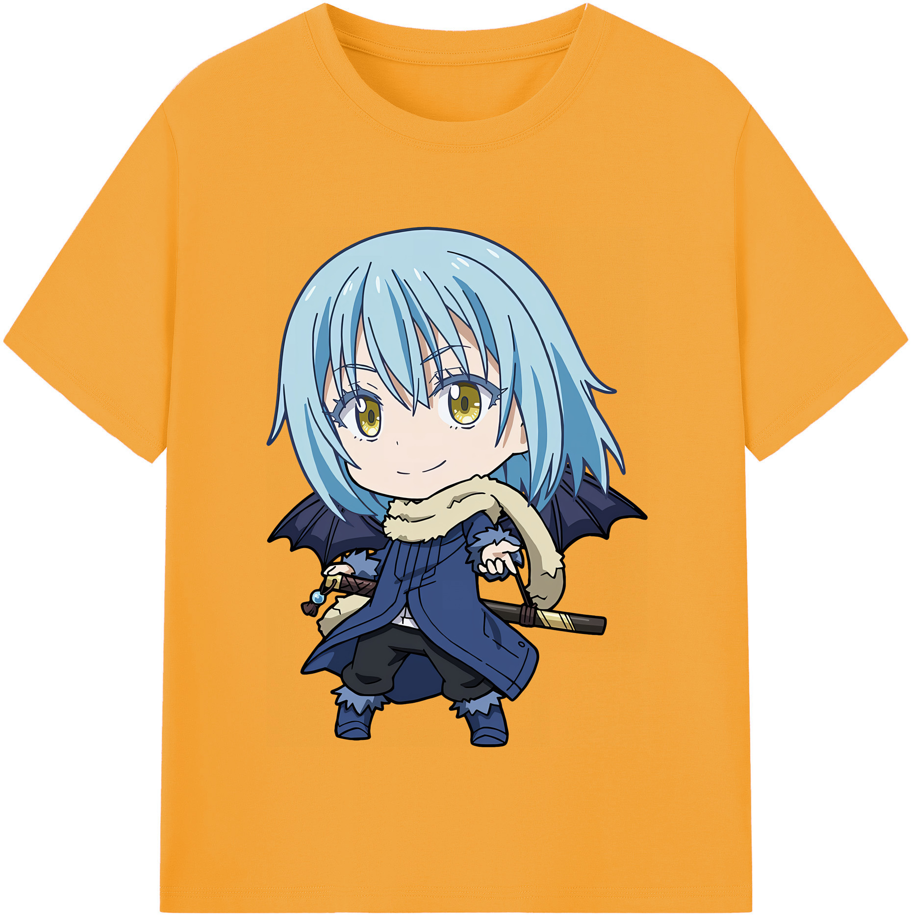 （画像用） 転スラ Regarding Reincarnated to Slime レディースカジュアルプリントTシャツ（綿100％）