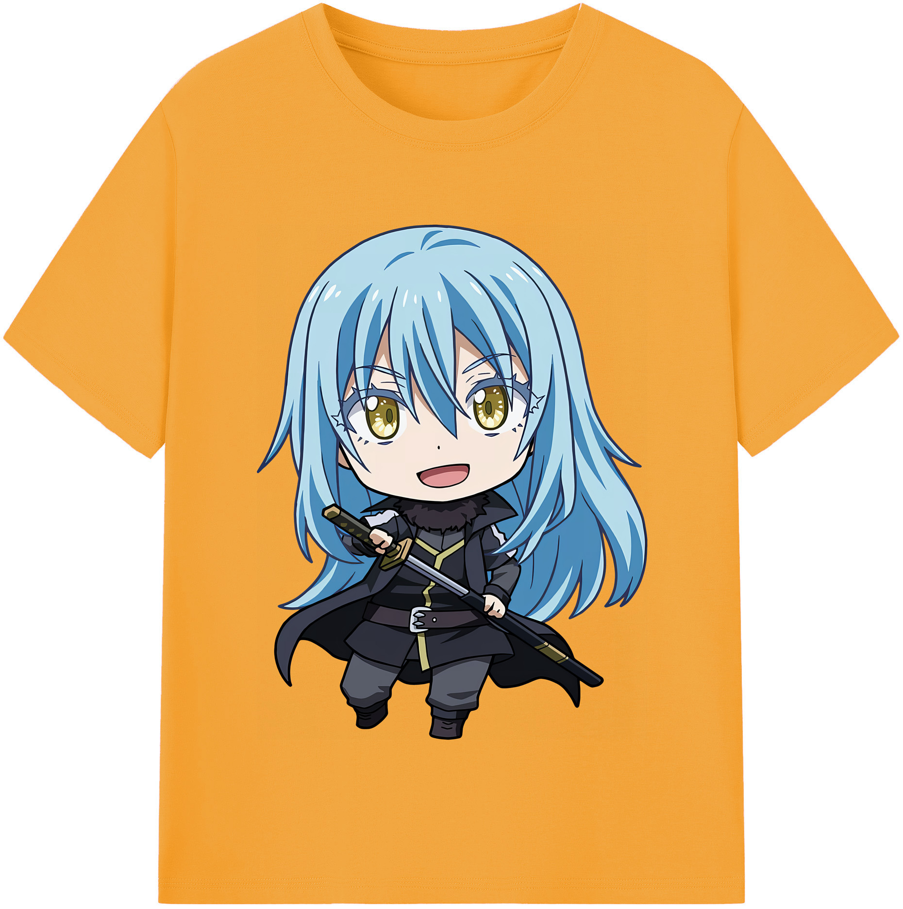 （画像用） 転スラ Regarding Reincarnated to Slime レディースカジュアルプリントTシャツ（綿100％）