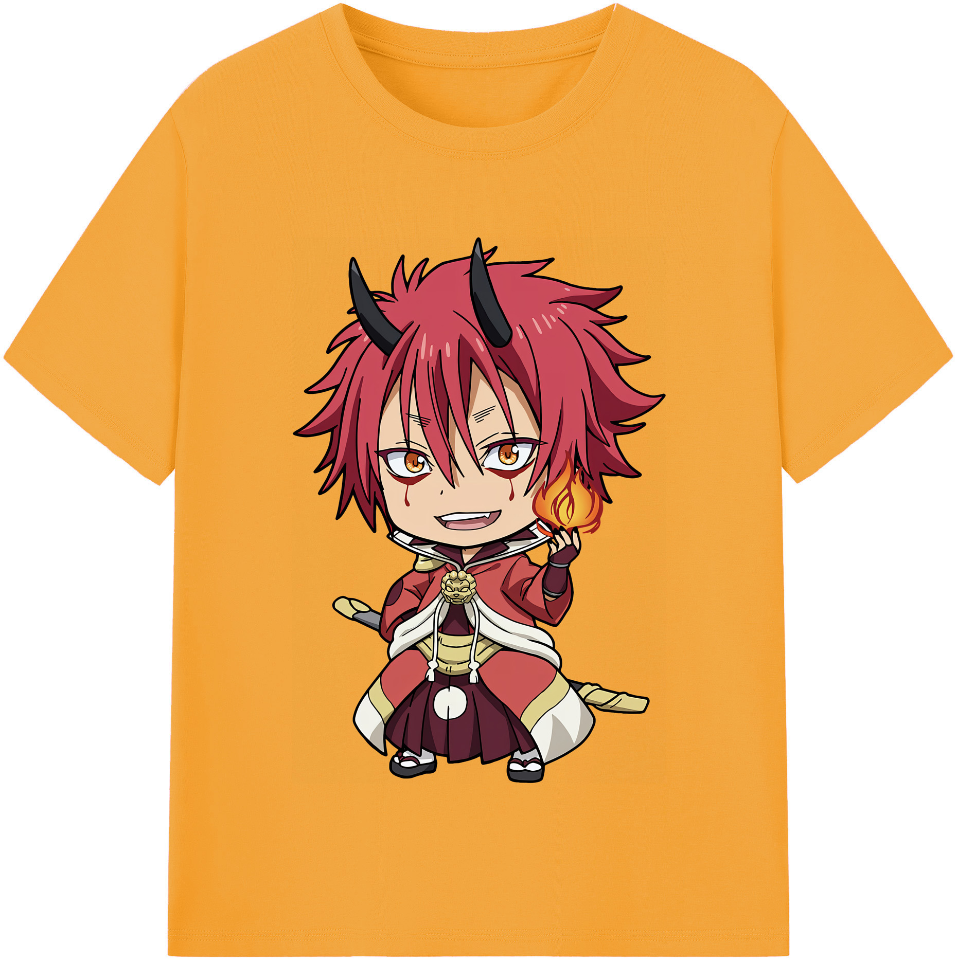 （画像用） 転スラ Regarding Reincarnated to Slime レディースカジュアルプリントTシャツ（綿100％）