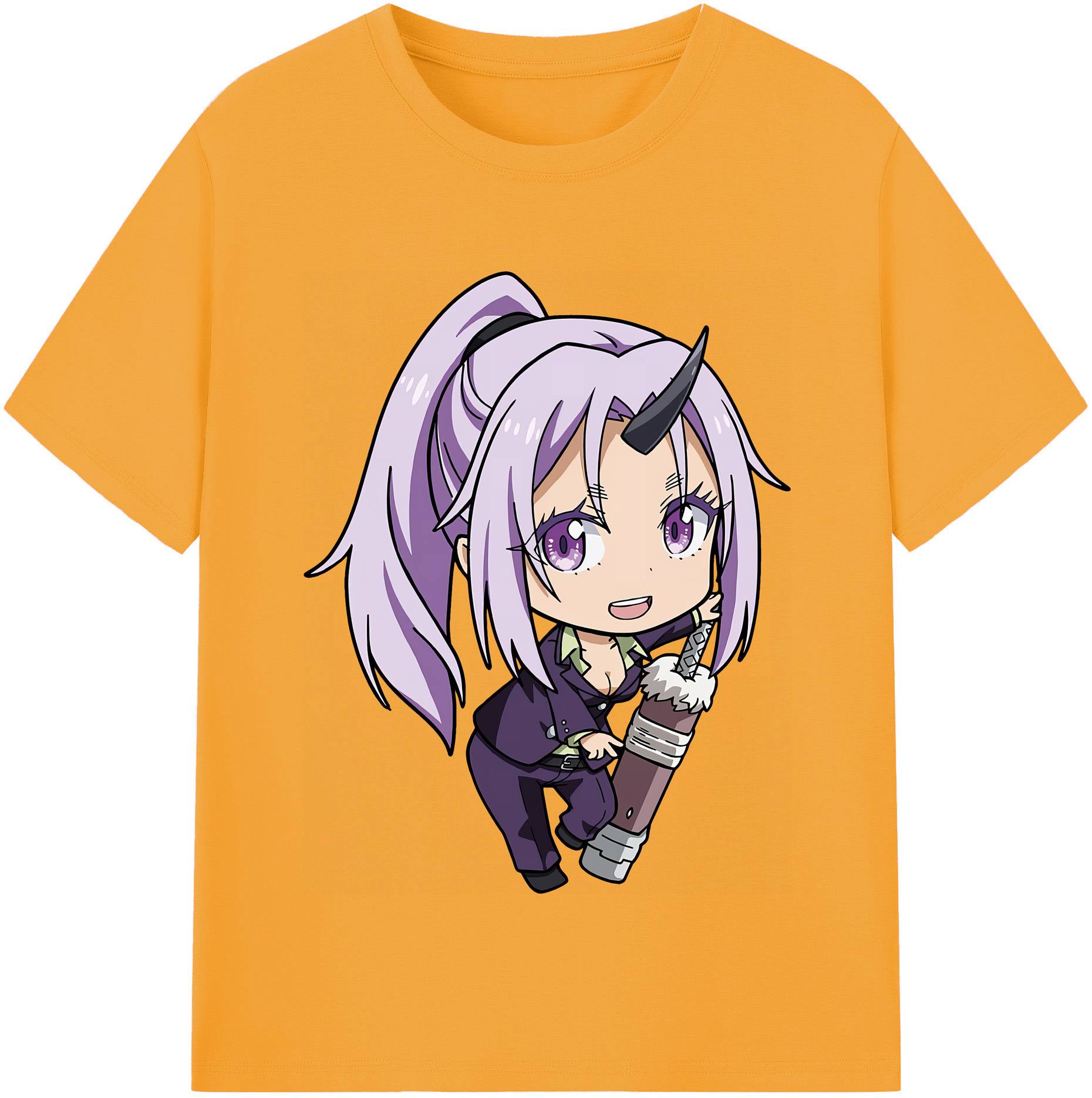 （画像用） 転スラ Regarding Reincarnated to Slime レディースカジュアルプリントTシャツ（綿100％）