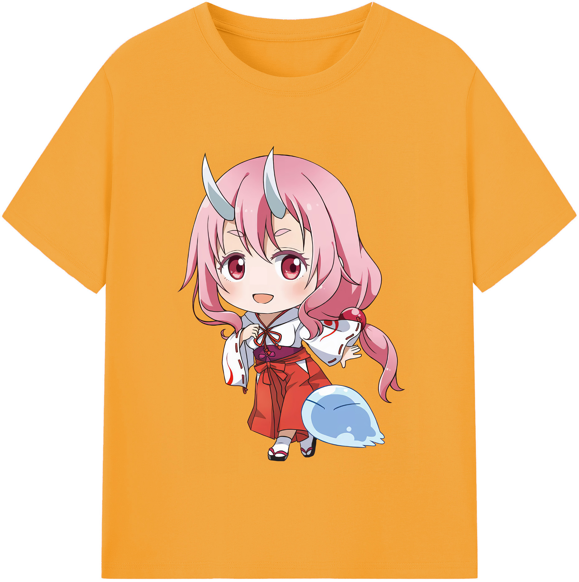 （画像用） 転スラ Regarding Reincarnated to Slime レディースカジュアルプリントTシャツ（綿100％）