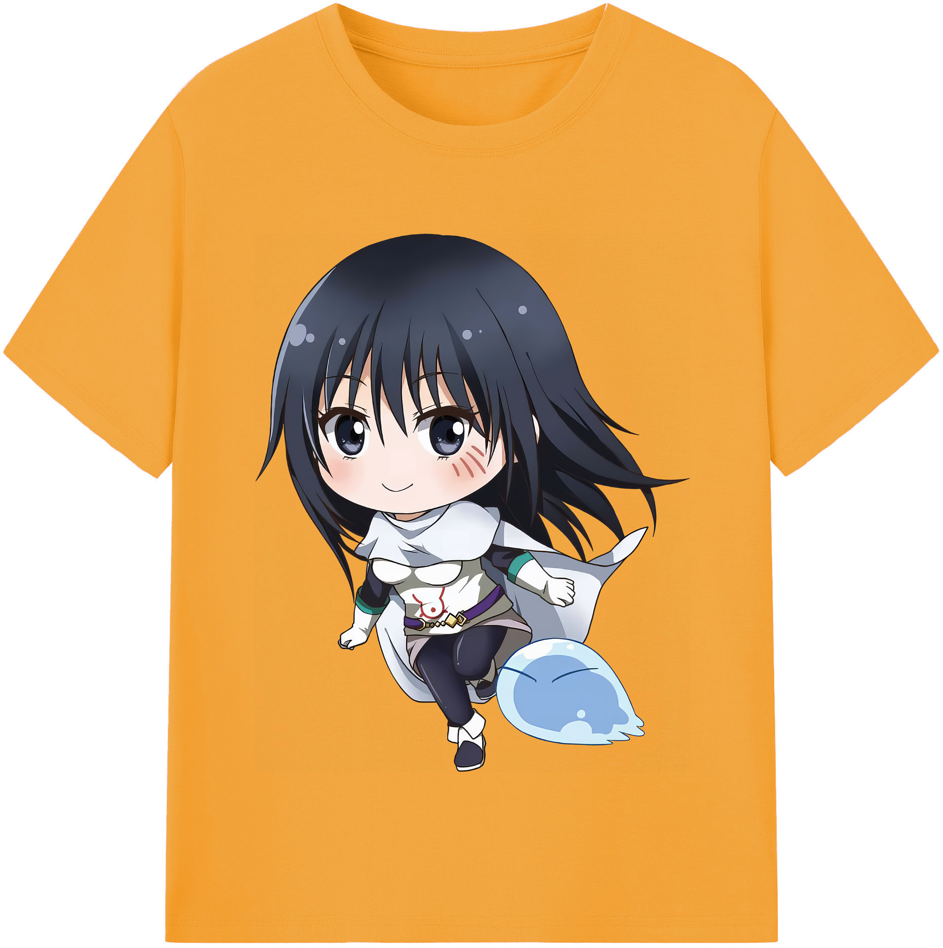 （画像用） 転スラ Regarding Reincarnated to Slime レディースカジュアルプリントTシャツ（綿100％）