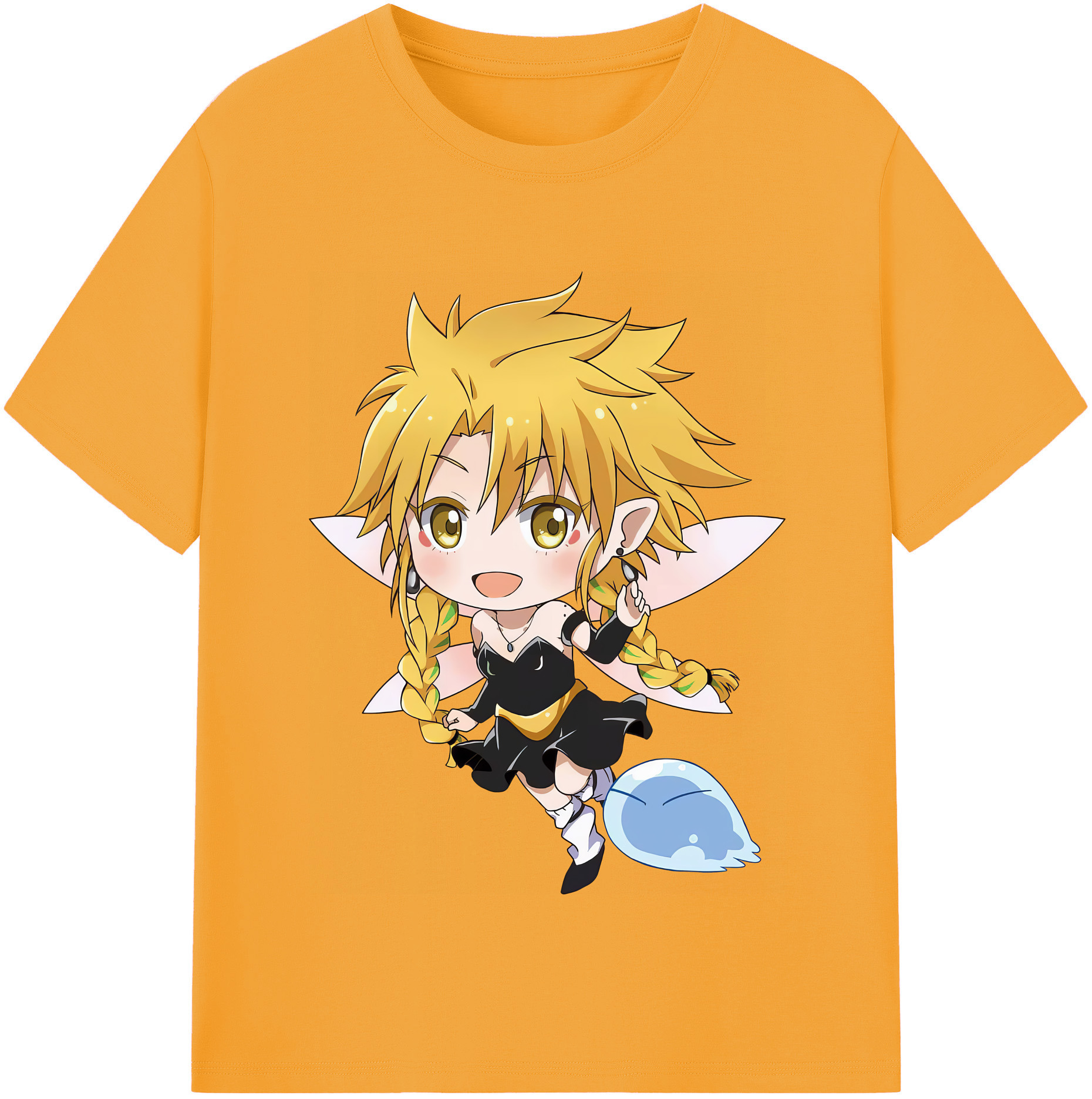 （画像用） 転スラ Regarding Reincarnated to Slime レディースカジュアルプリントTシャツ（綿100％）