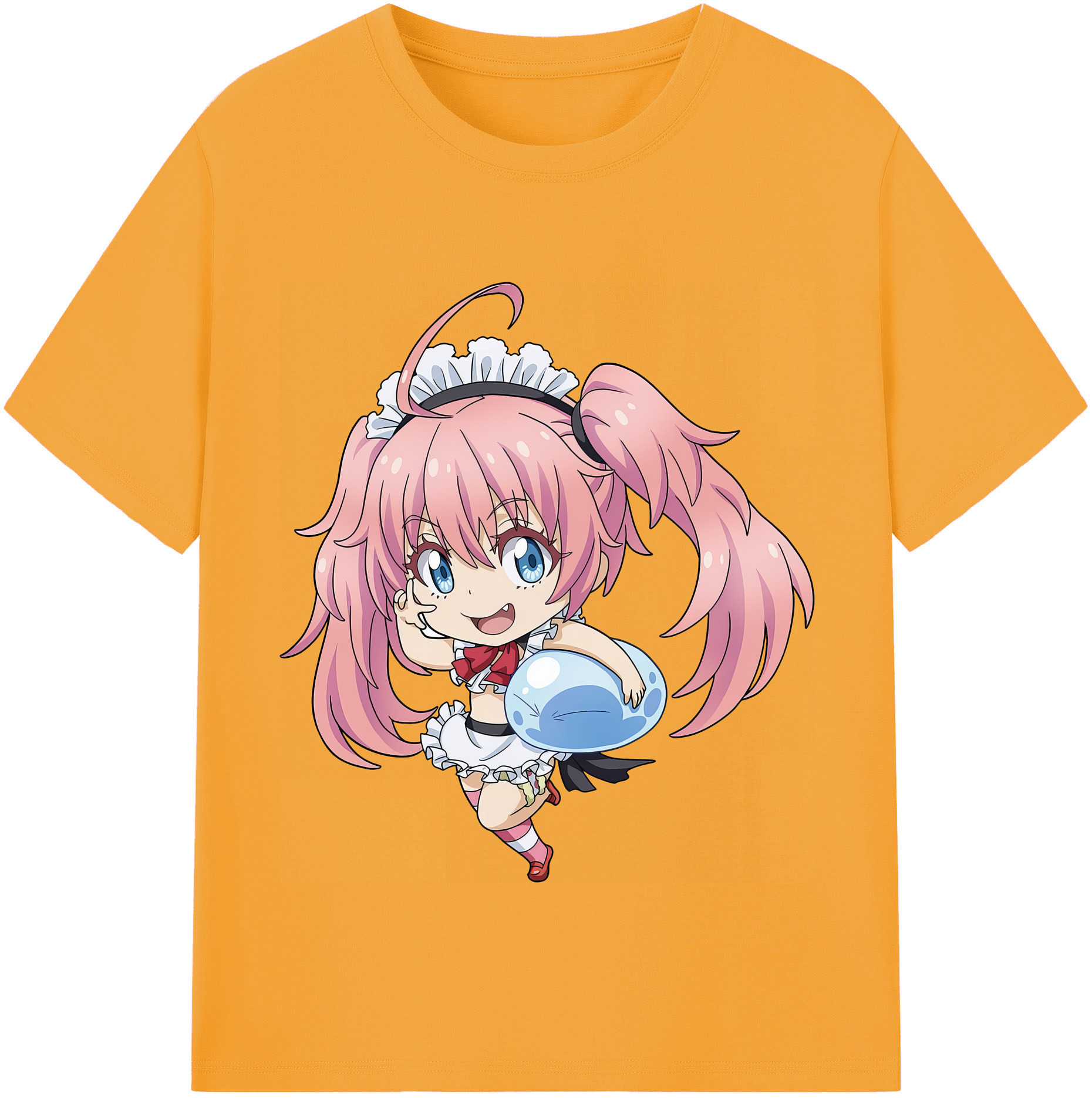（画像用） 転スラ Regarding Reincarnated to Slime レディースカジュアルプリントTシャツ（綿100％）