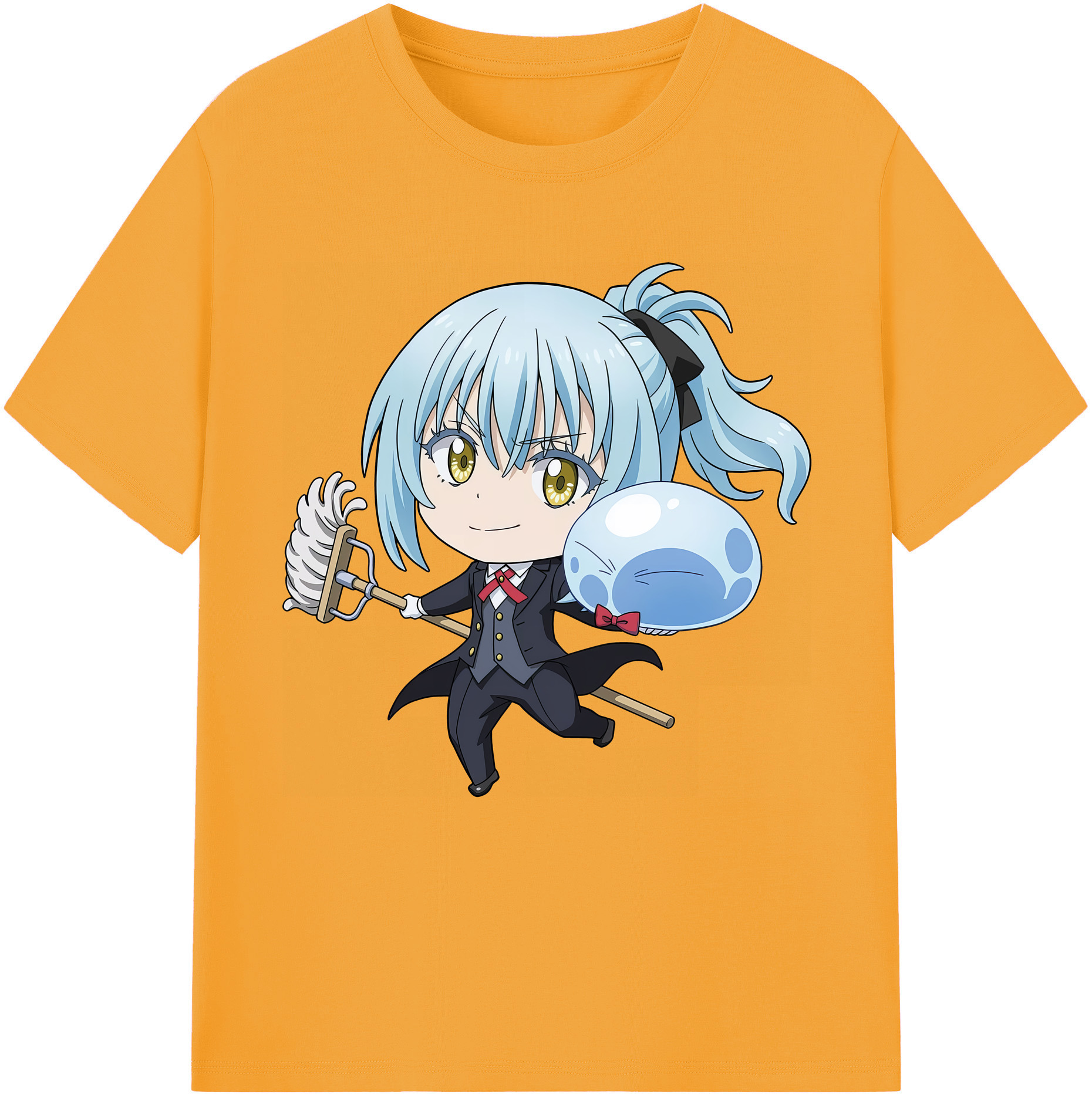（画像用） 転スラ Regarding Reincarnated to Slime レディースカジュアルプリントTシャツ（綿100％）