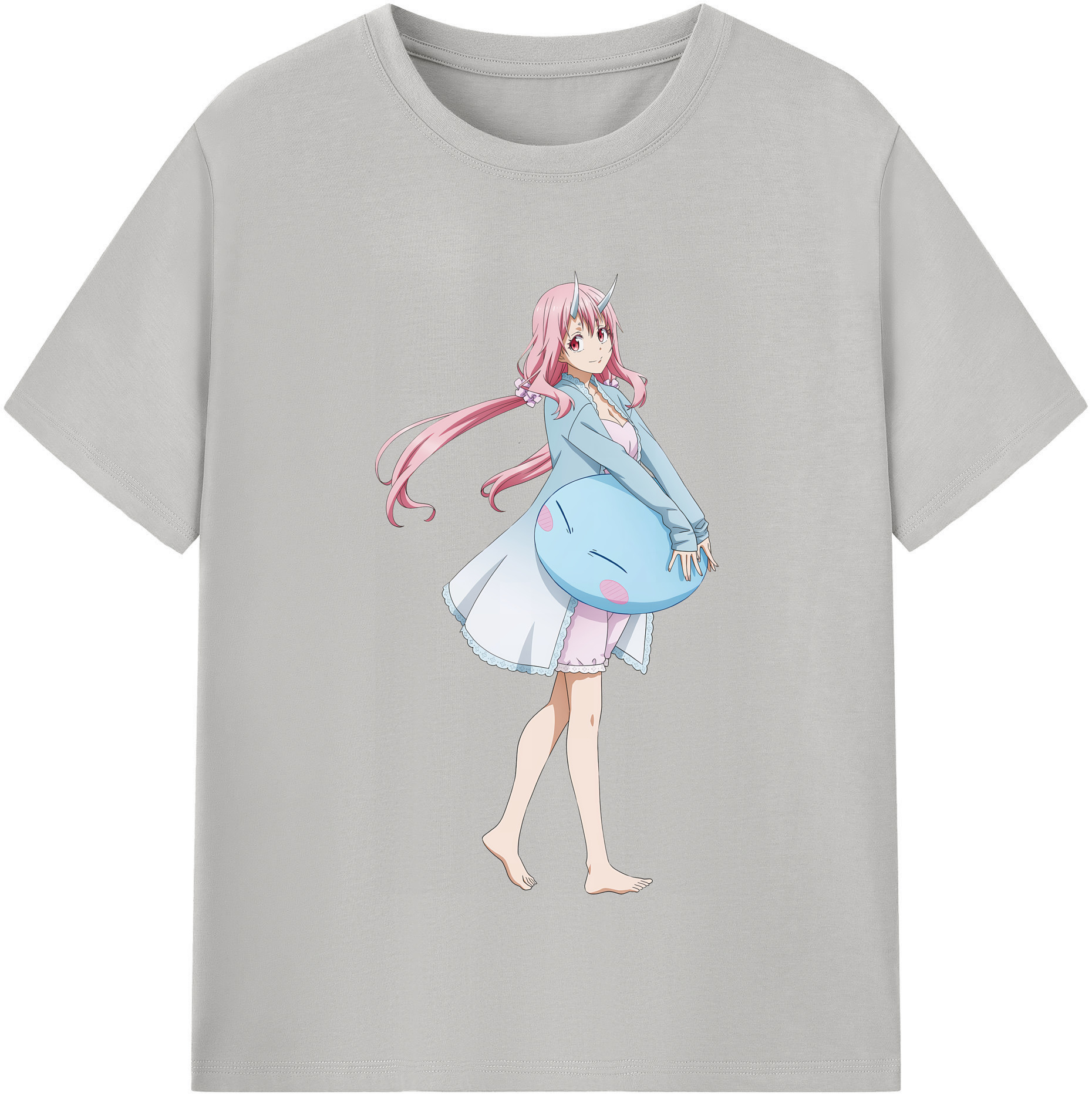 （画像用） 転スラ Regarding Reincarnated to Slime レディースカジュアルプリントTシャツ（綿100％）