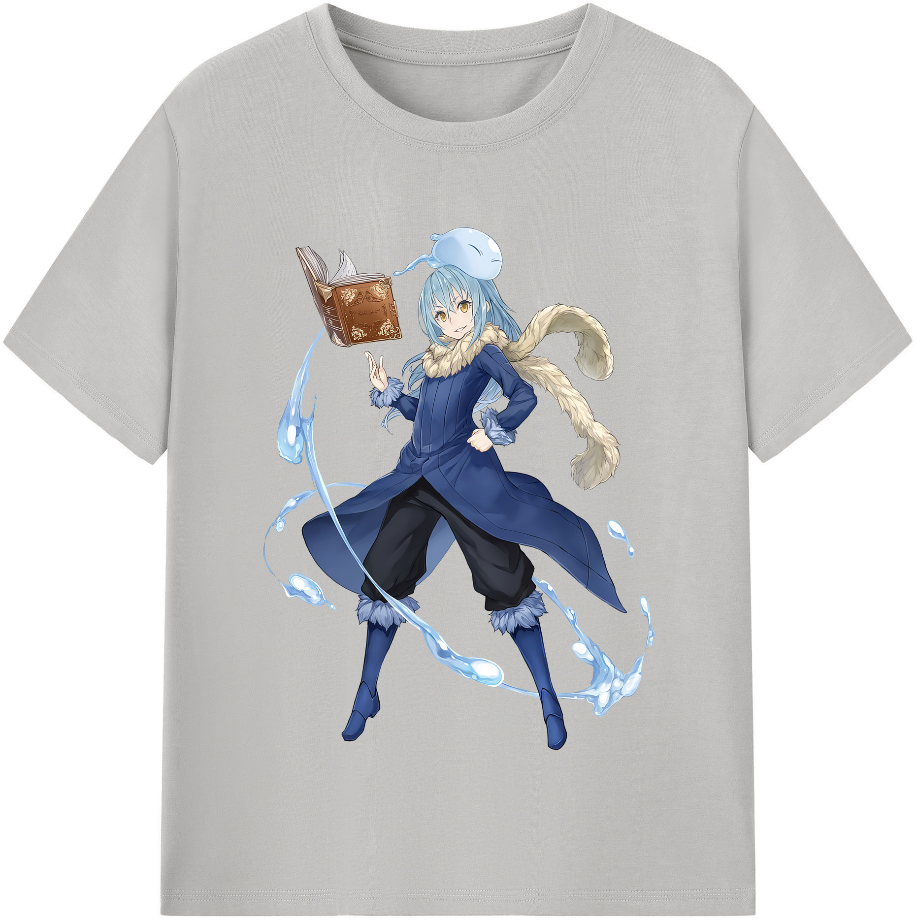 （画像用） 転スラ Regarding Reincarnated to Slime レディースカジュアルプリントTシャツ（綿100％）